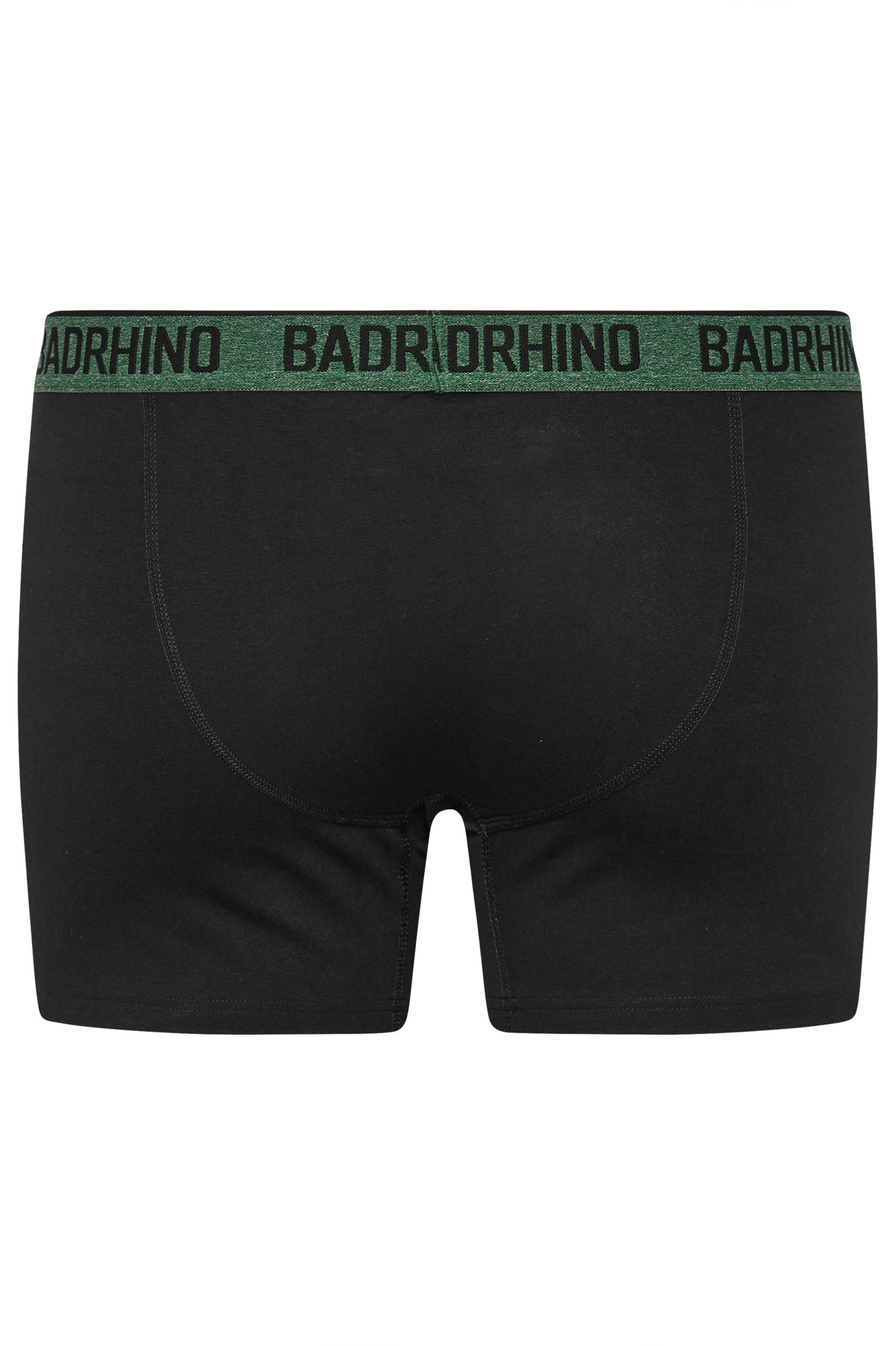 BadRhino 5 PACK Black Marl Waistband Boxers | BadRhino 8