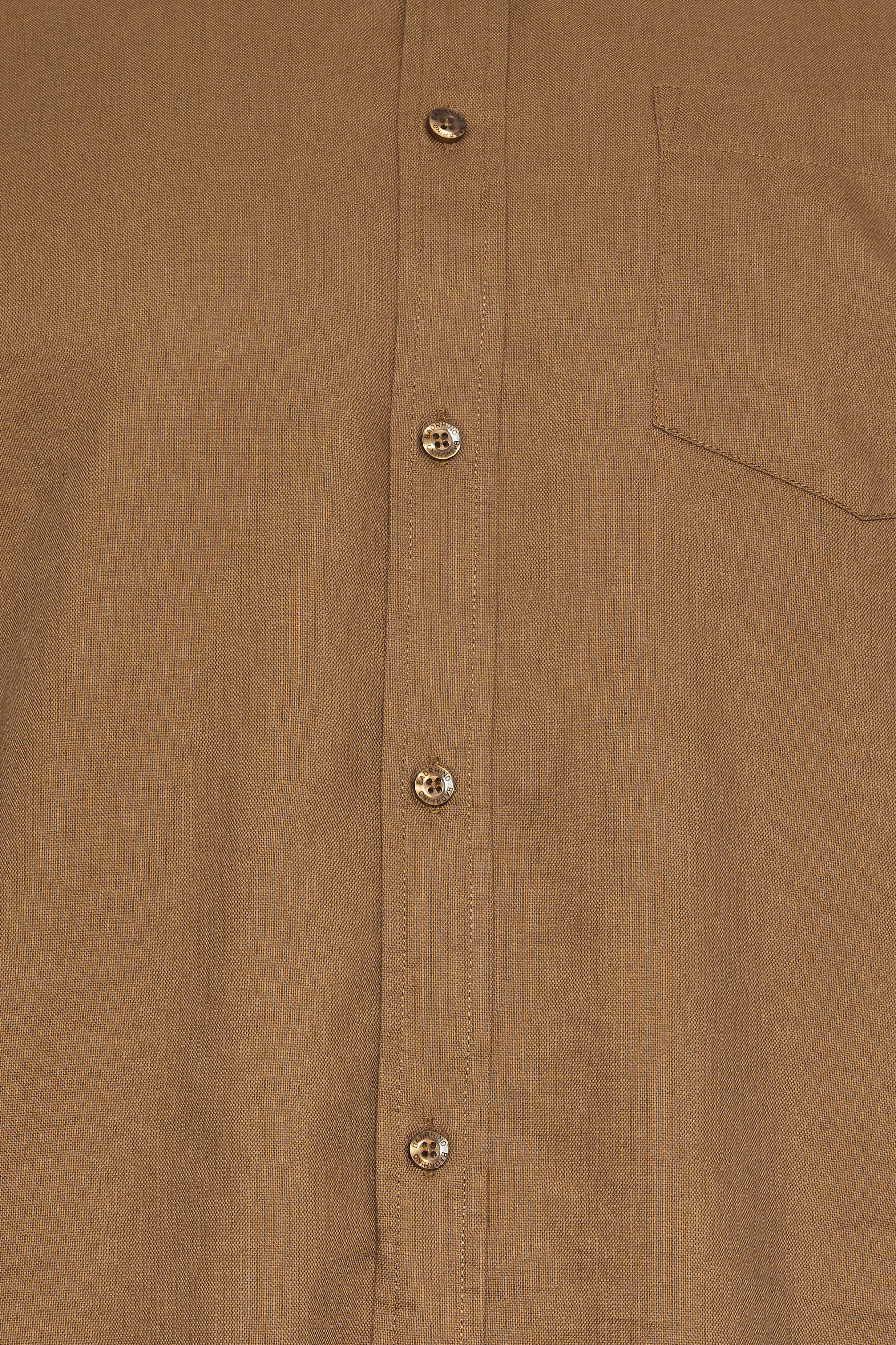 BadRhino Big & Tall Tan Brown Long Sleeve Oxford Shirt | BadRhino 5