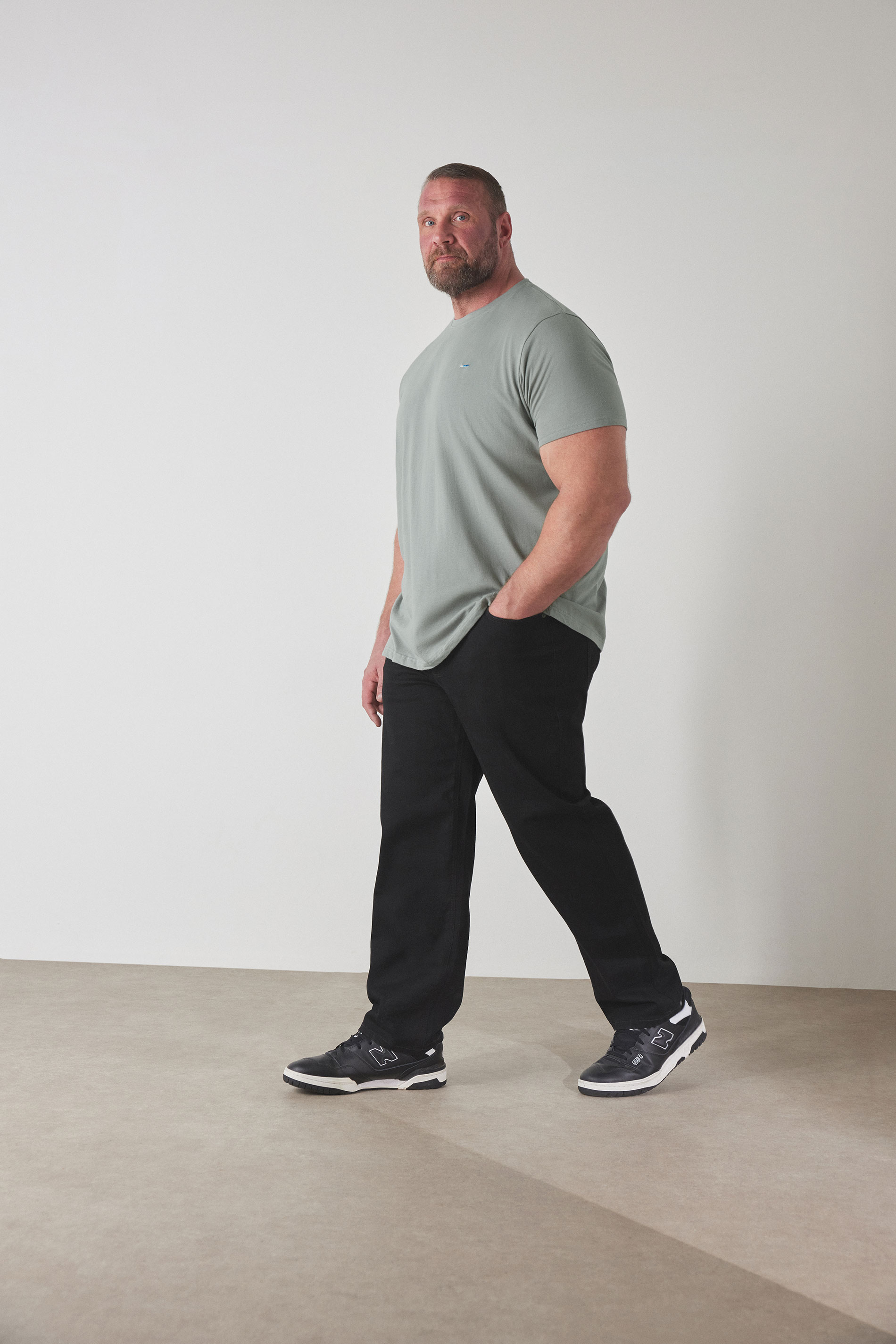 BadRhino Big & Tall Black Loose Fit Stretch Jeans | BadRhino 1