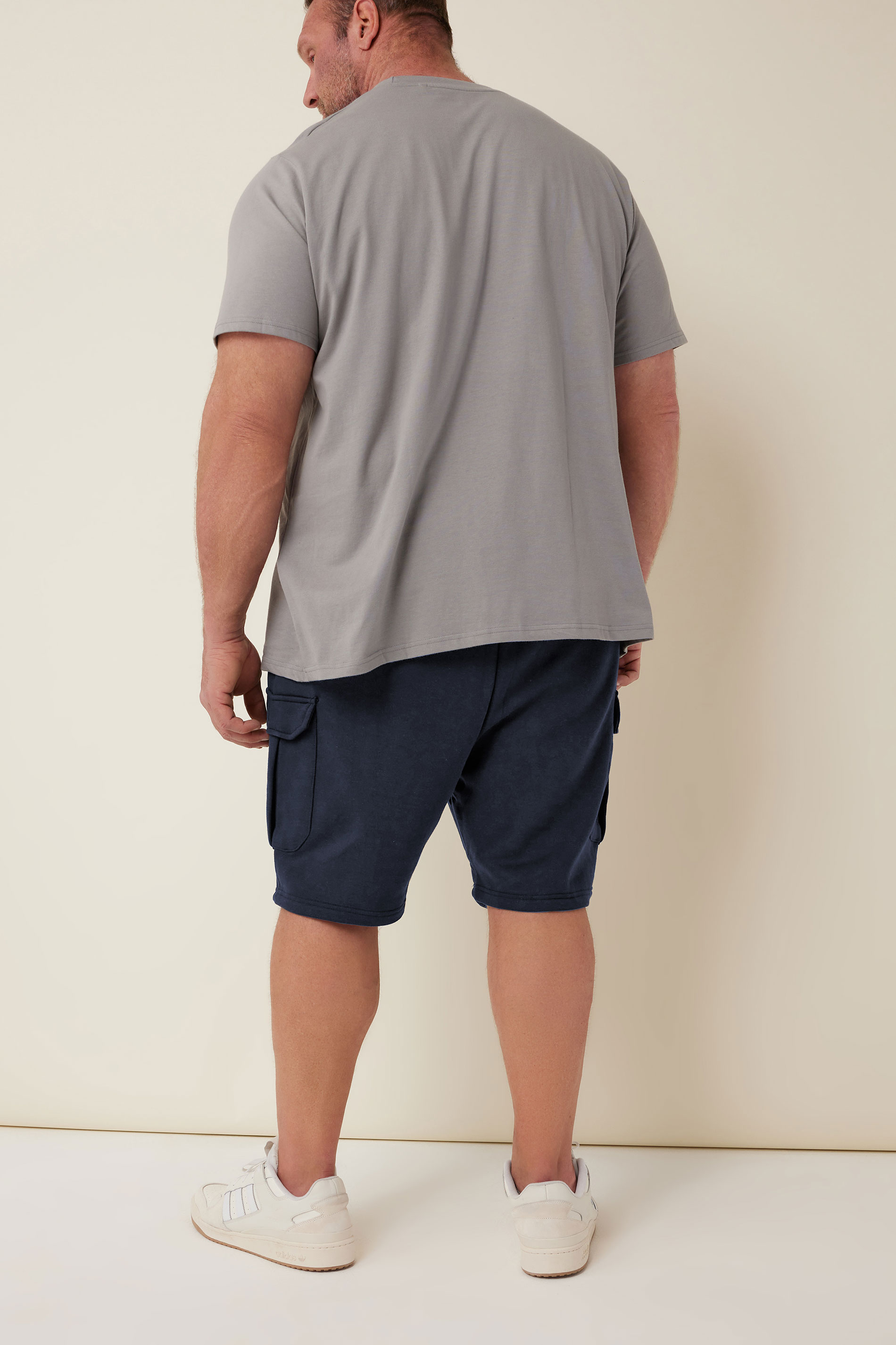 BadRhino Navy Blue Essential Cargo Jogger Shorts | BadRhino 3