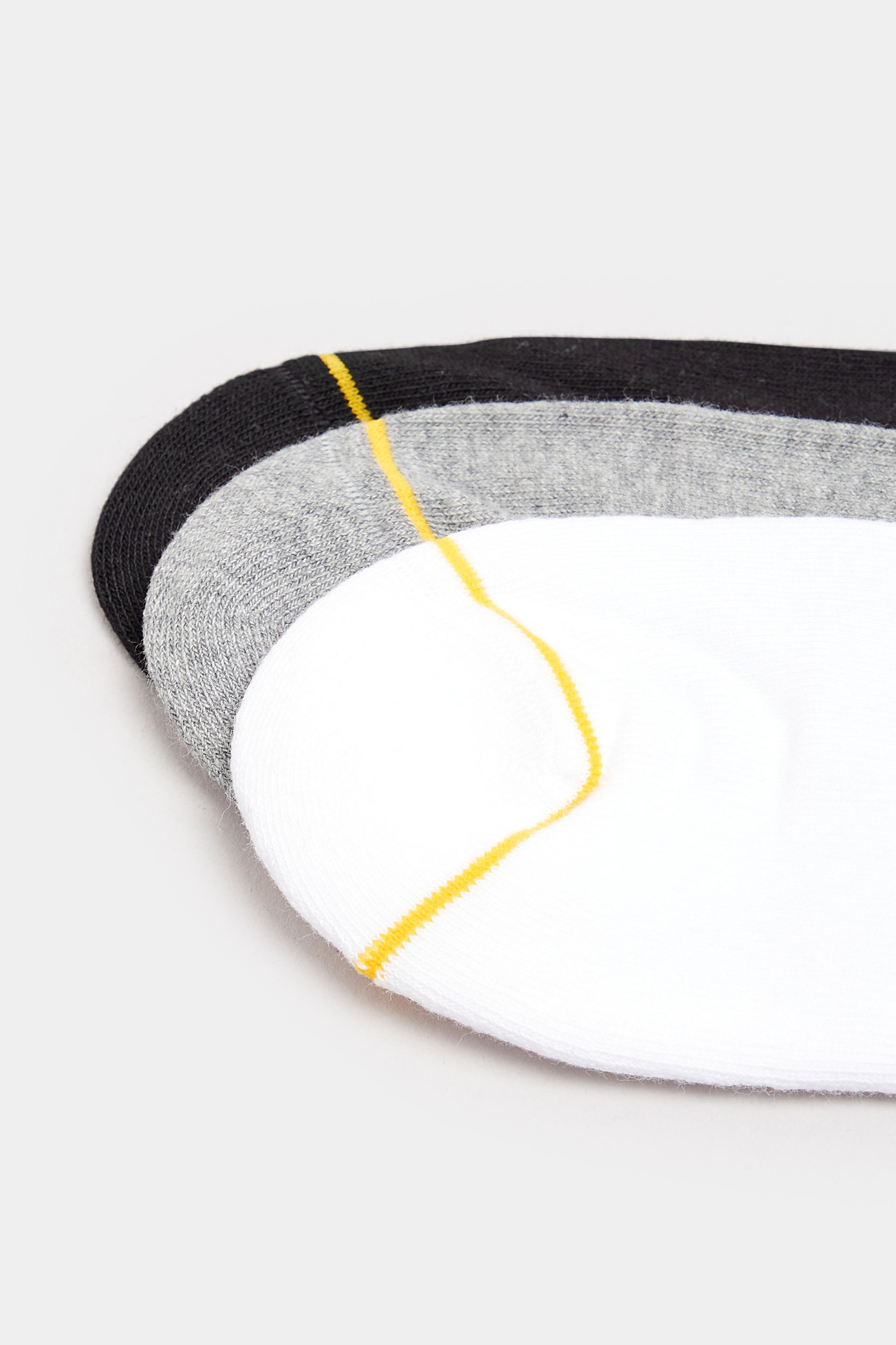 LYLE & SCOTT 3 PACK White & Grey Trainer Socks | BadRhino 4