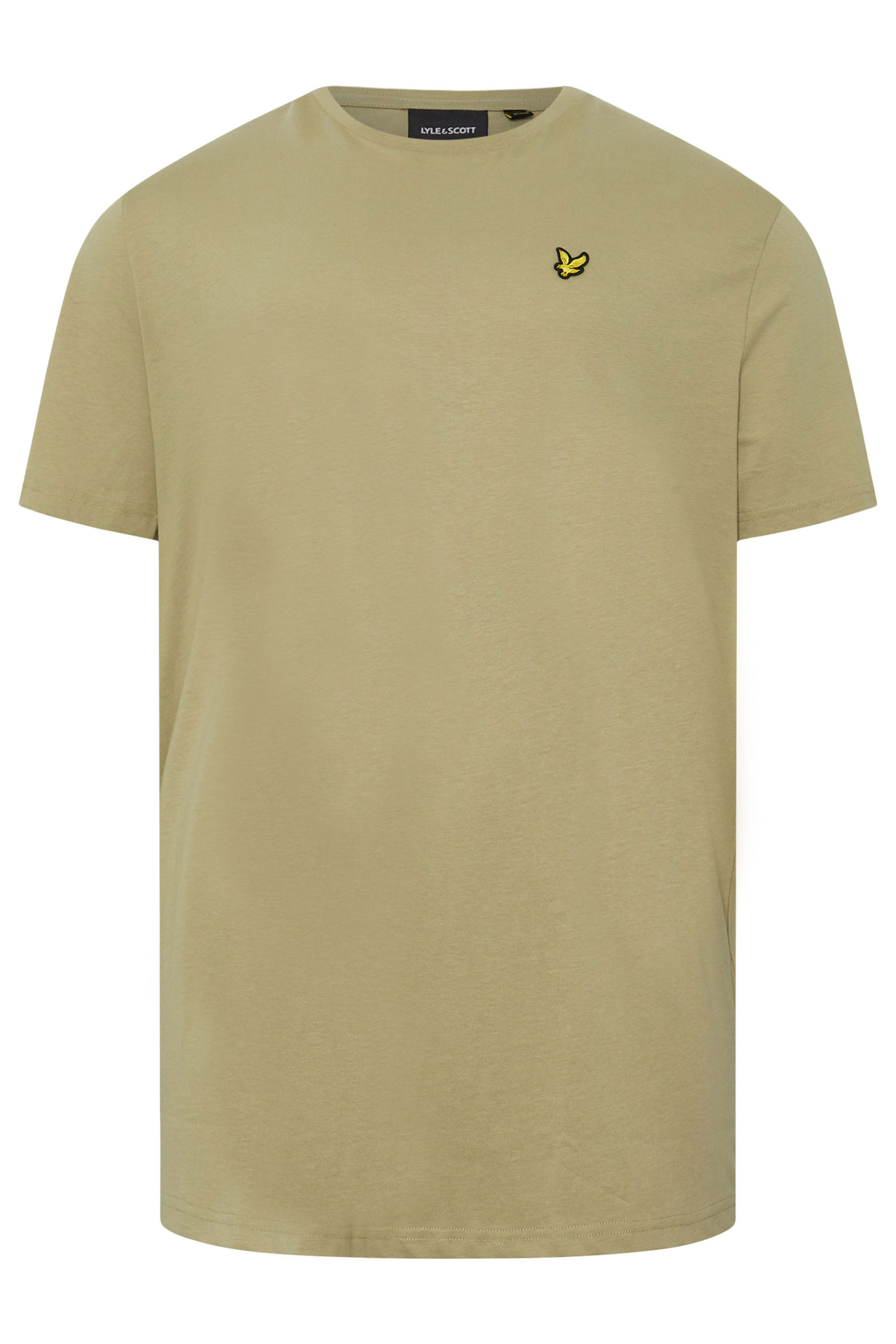 LYLE & SCOTT Big & Tall Sage Green Plain T-Shirt | BadRhino 3