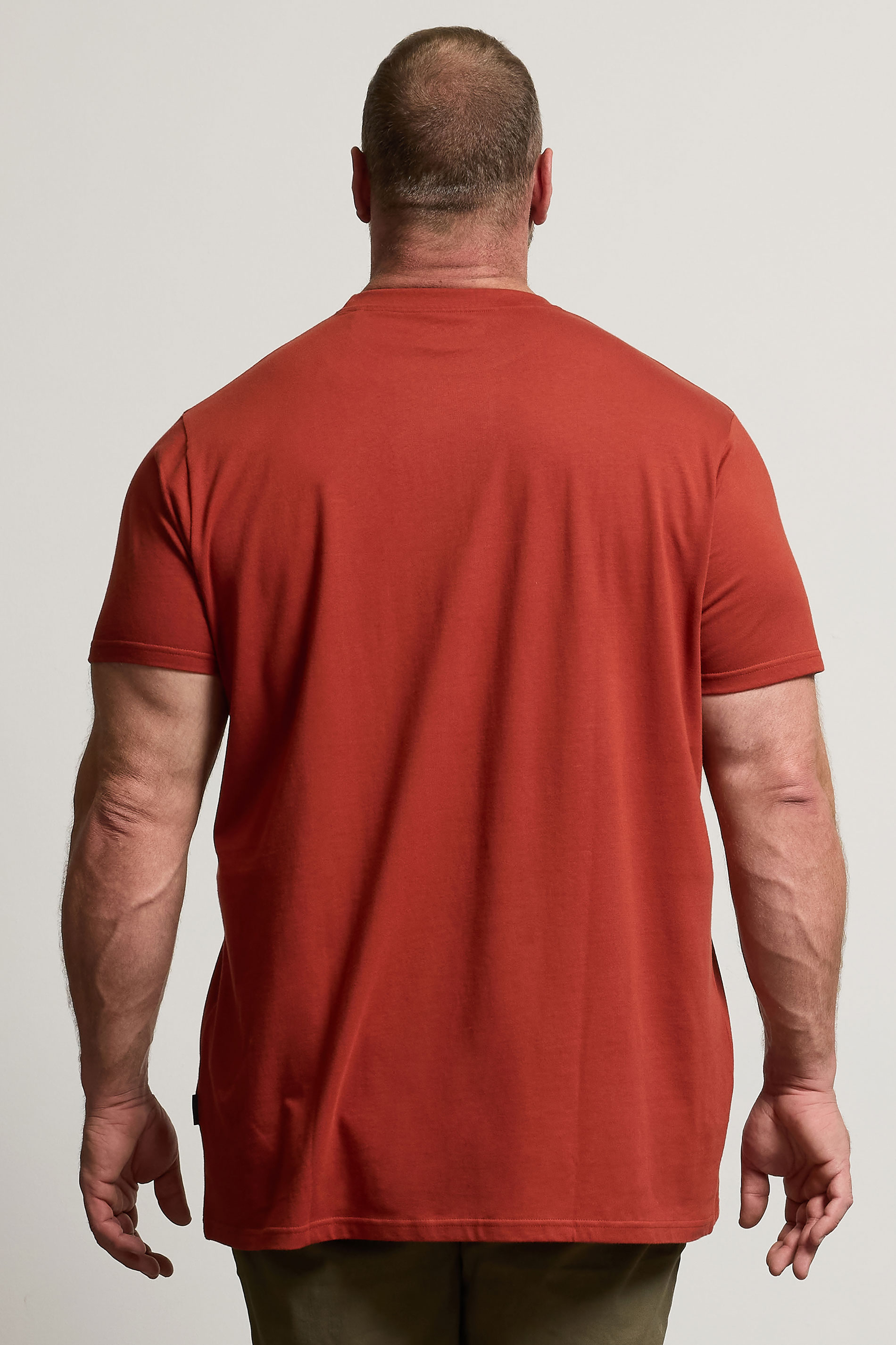BadRhino Big & Tall Burnt Red Extra Long Core T-Shirt | BadRhino 3