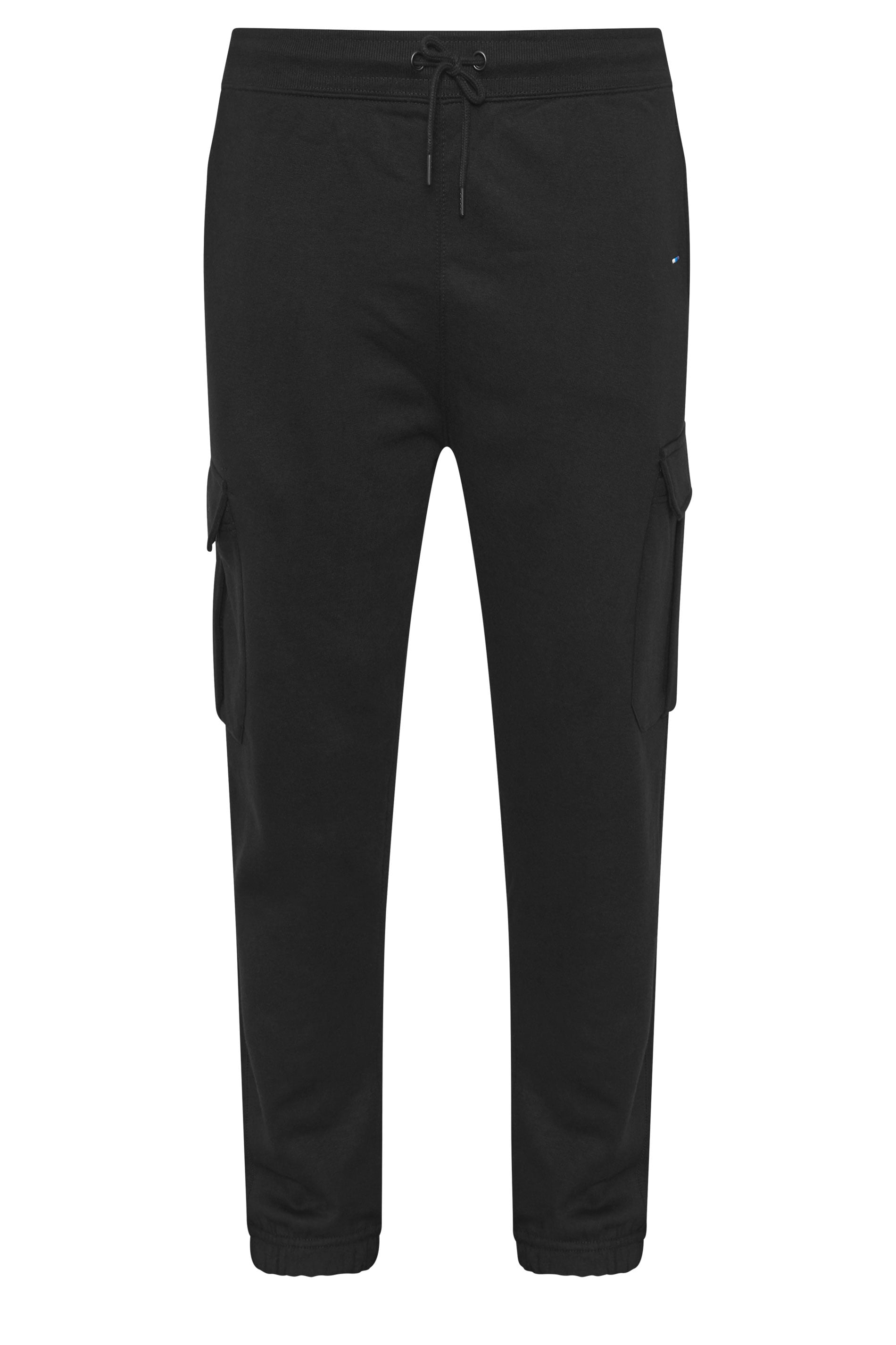 BadRhino Big & Tall Black Essential Cargo Joggers | BadRhino 5