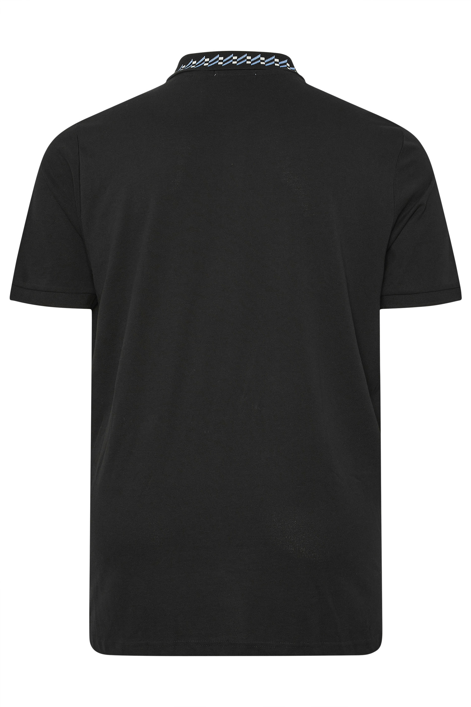 Ben Sherman Big & Tall Black Signature Pique Polo Shirt | BadRhino 4
