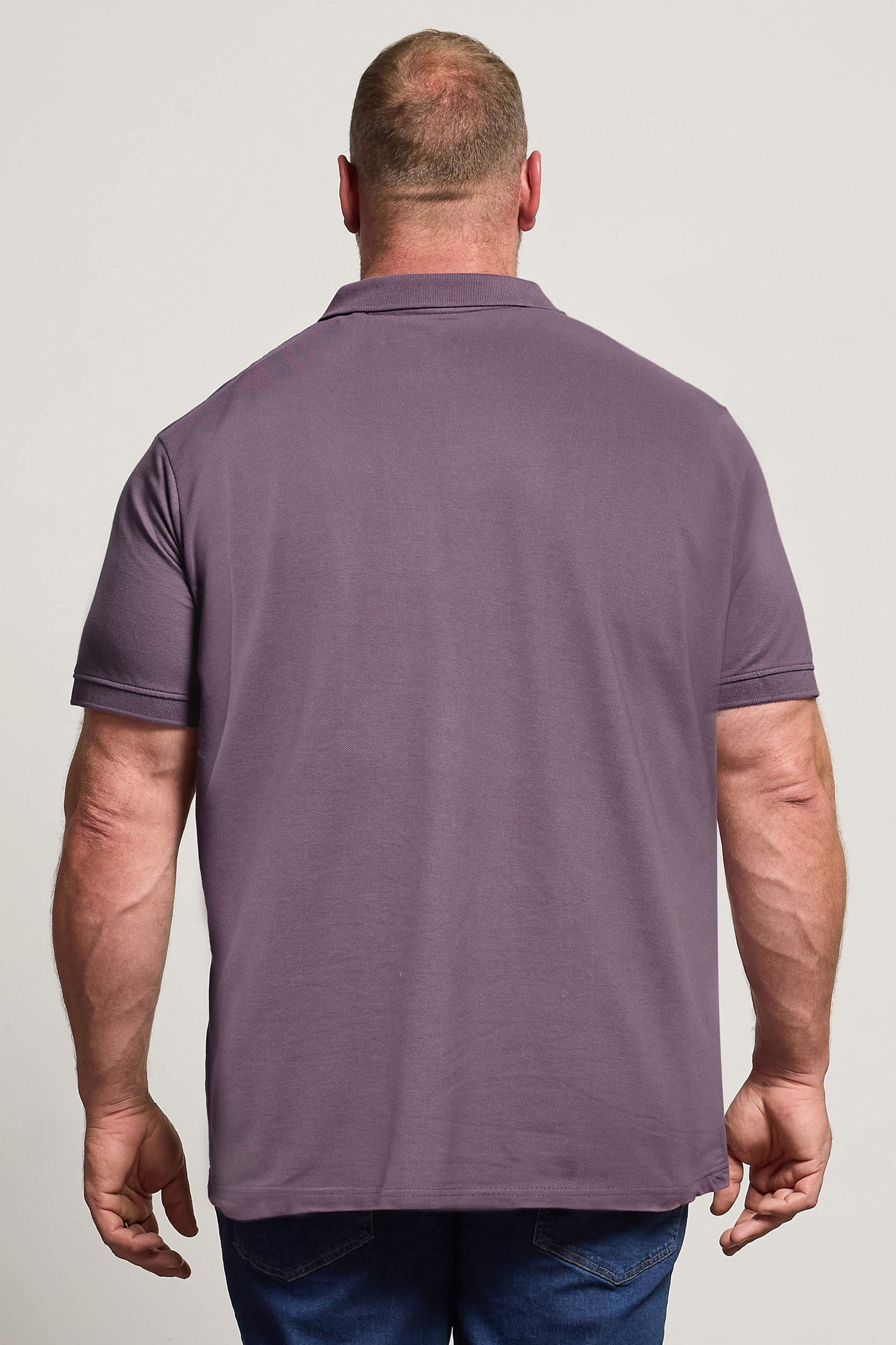 BadRhino Big & Tall Plum Purple Polo Shirt | BadRhino 3