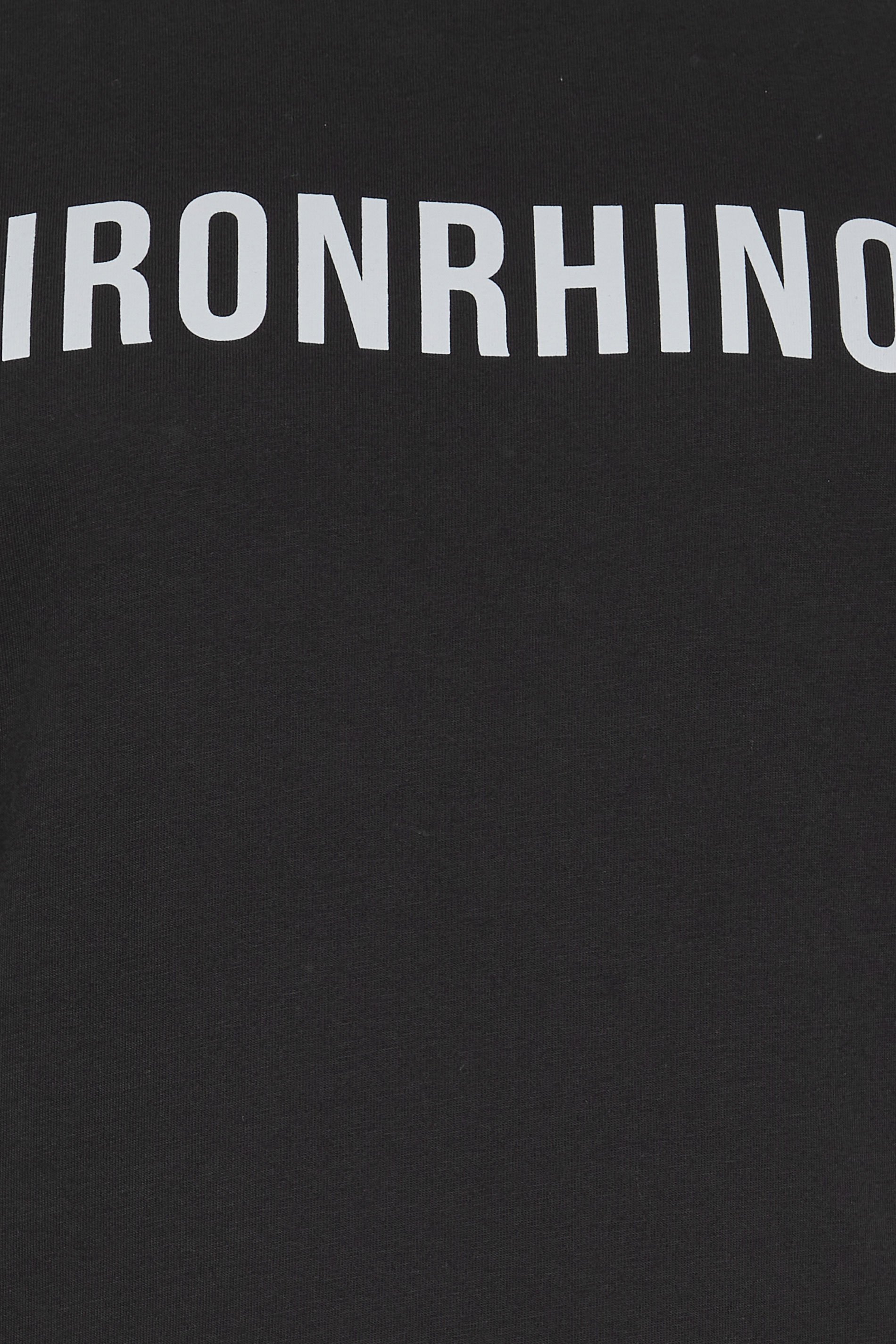 IronRhino Big & Tall Black Chest Print T-Shirt | BadRhino 4