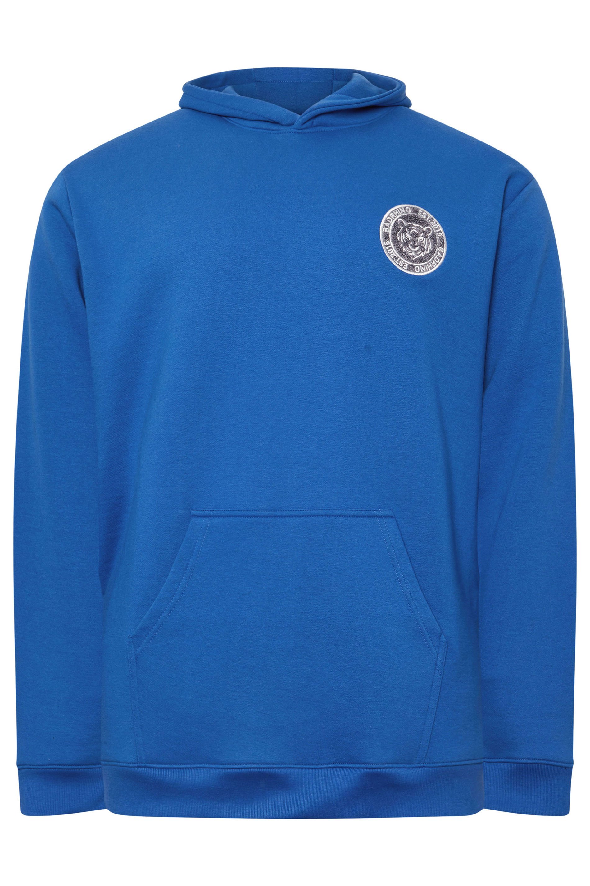 BadRhino Big & Tall Cobalt Blue Patch Logo Hoodie | BadRhino 4
