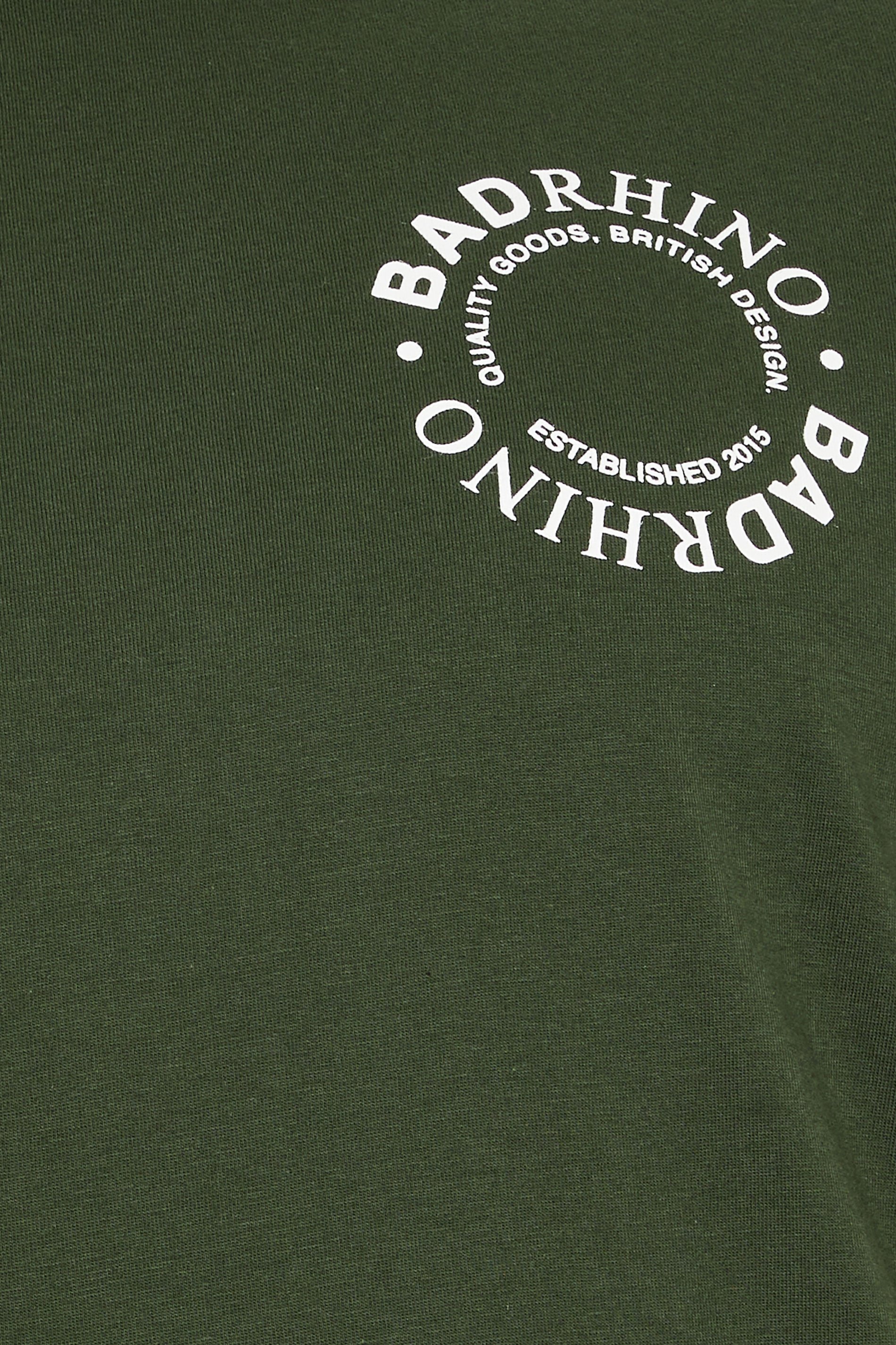 BadRhino Big & Tall Dark Green Circle Logo T-Shirt | BadRhino 8