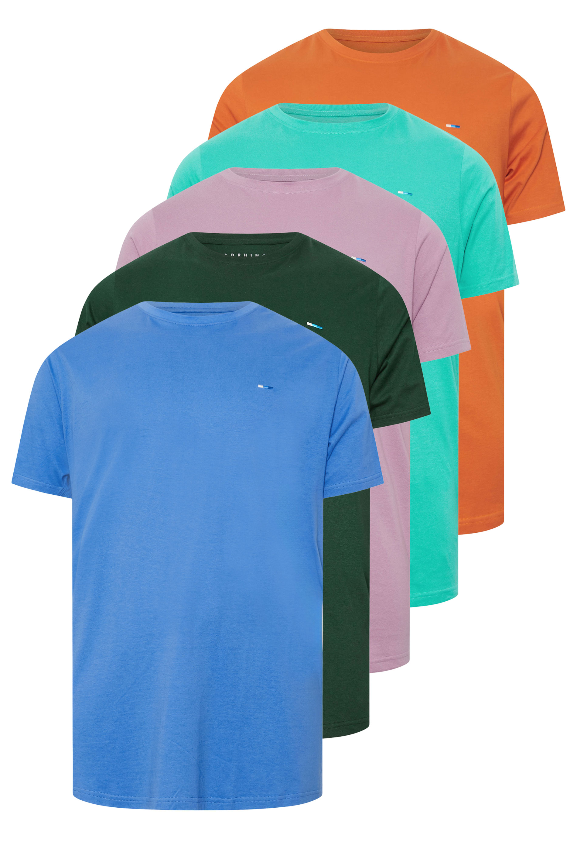 BadRhino Big & Tall 5 PACK Dark Green & Blue Core T-Shirts | BadRhino 6
