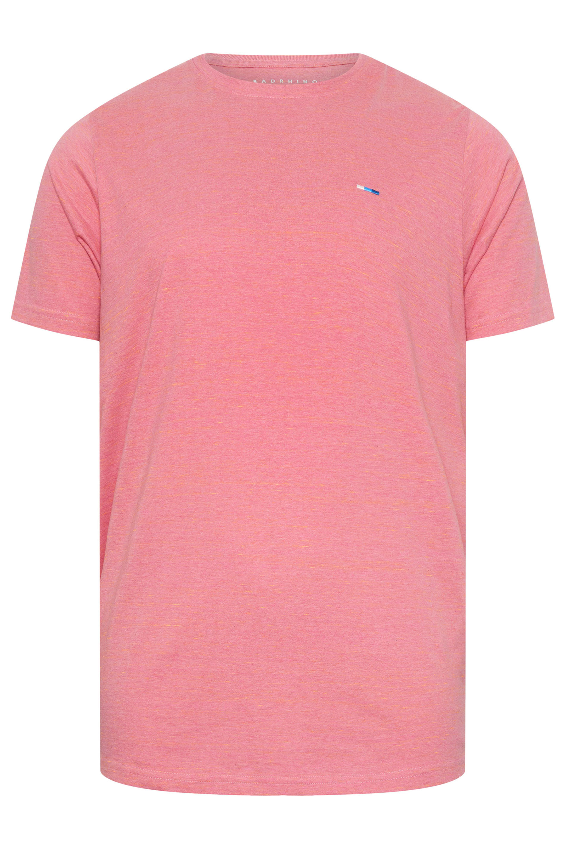 BadRhino Big & Tall Pink Injected Slub Jersey T-Shirt | BadRhino 2