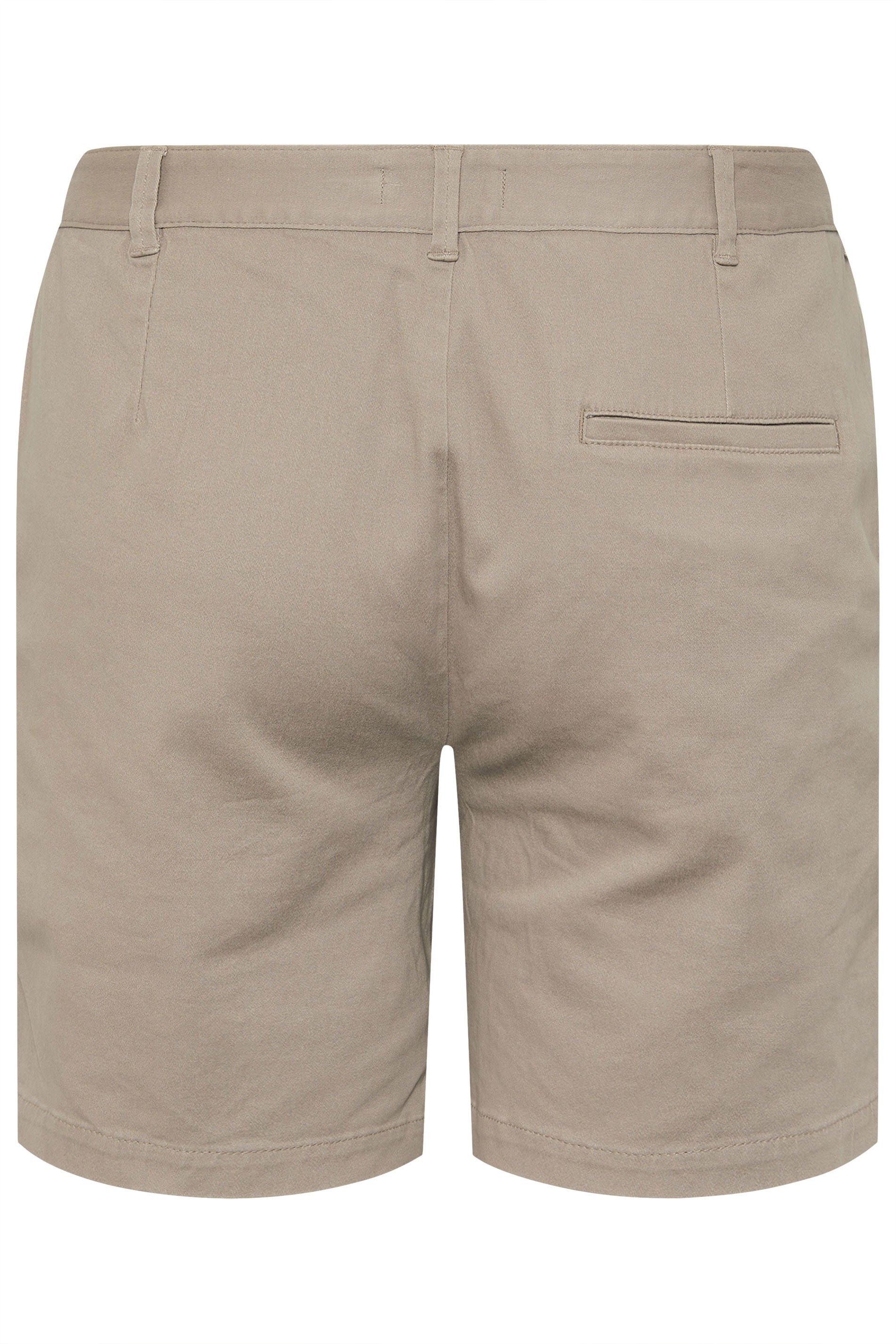 BadRhino Big & Tall Beige Brown Stretch Chino Shorts | BadRhino 8