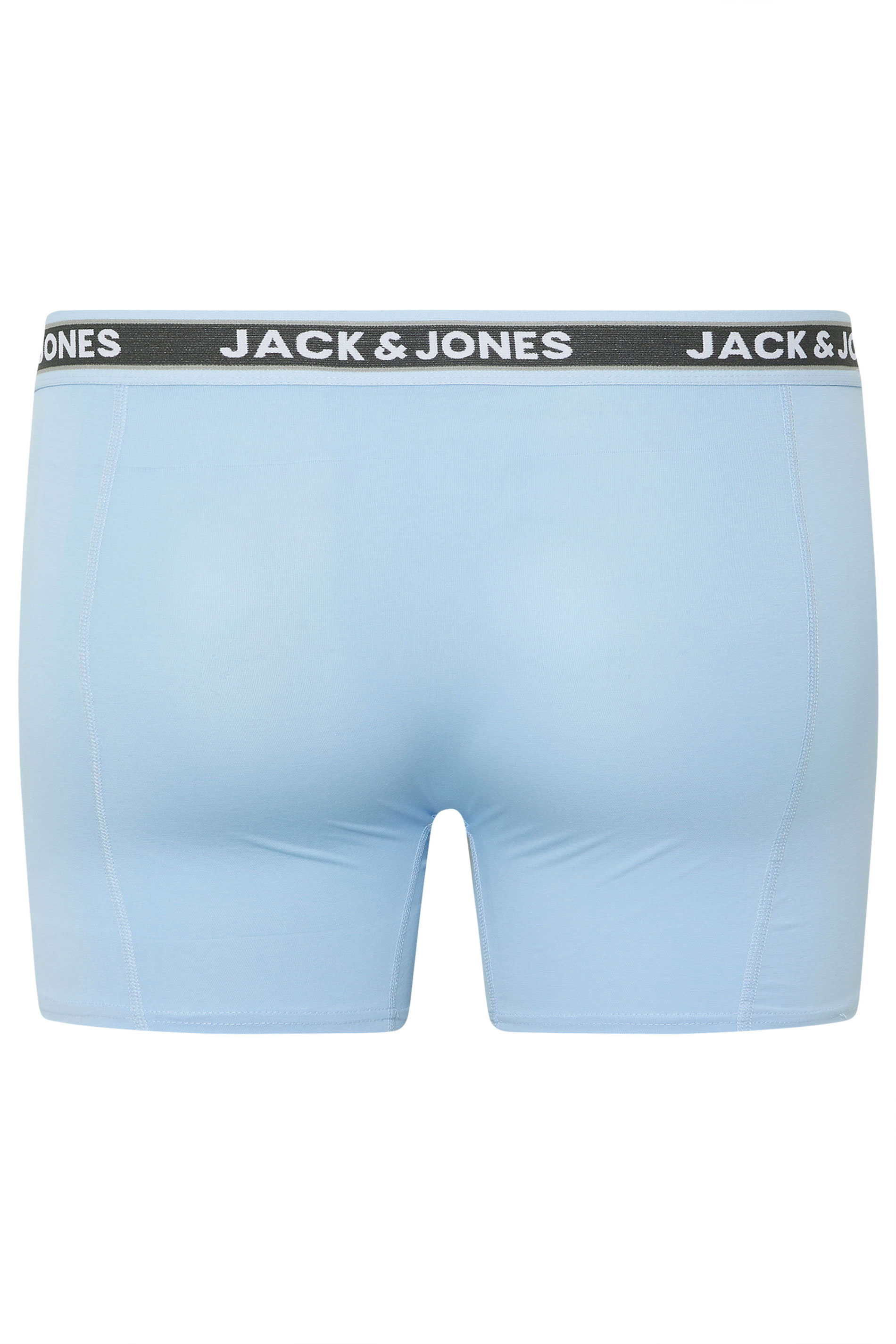 JACK & JONES Big & Tall 5 Pack Blue & Black Boxers | BadRhino 6