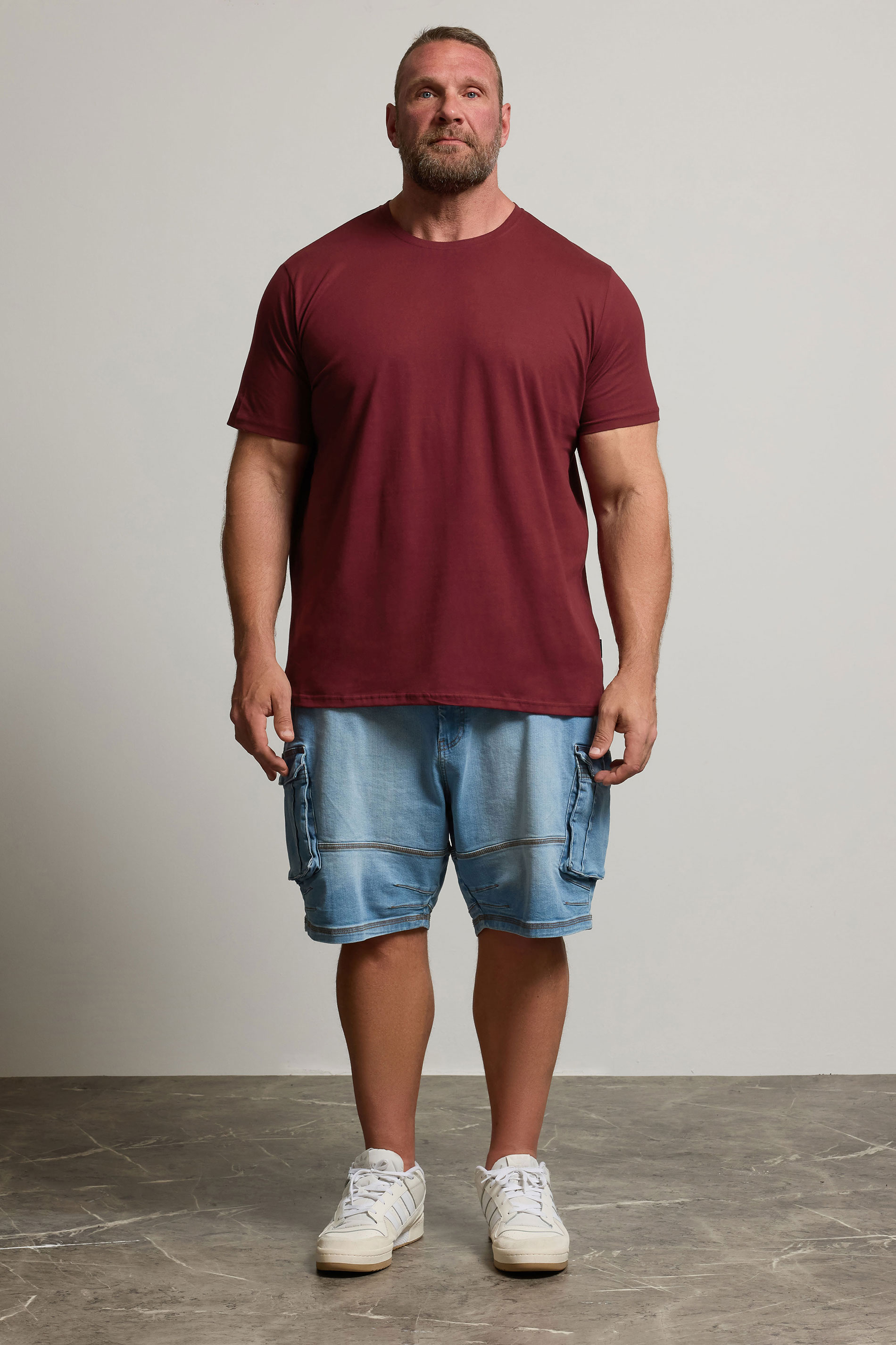 BadRhino Big & Tall Windsor Wine Red Extra Long Core T-Shirt | BadRhino 2