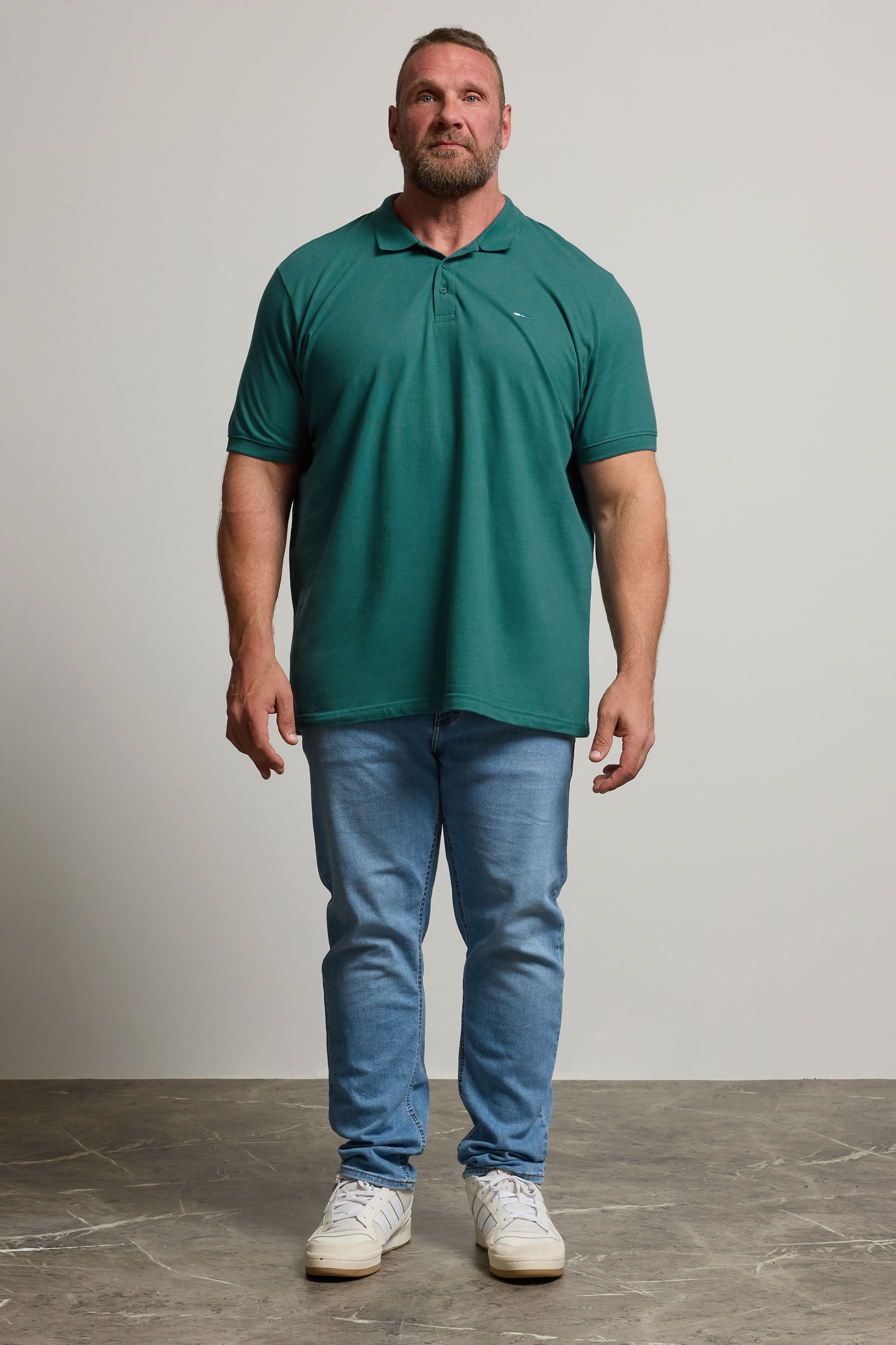 BadRhino Big & Tall Atlantic Deep Green Core Polo Shirt | BadRhino 3