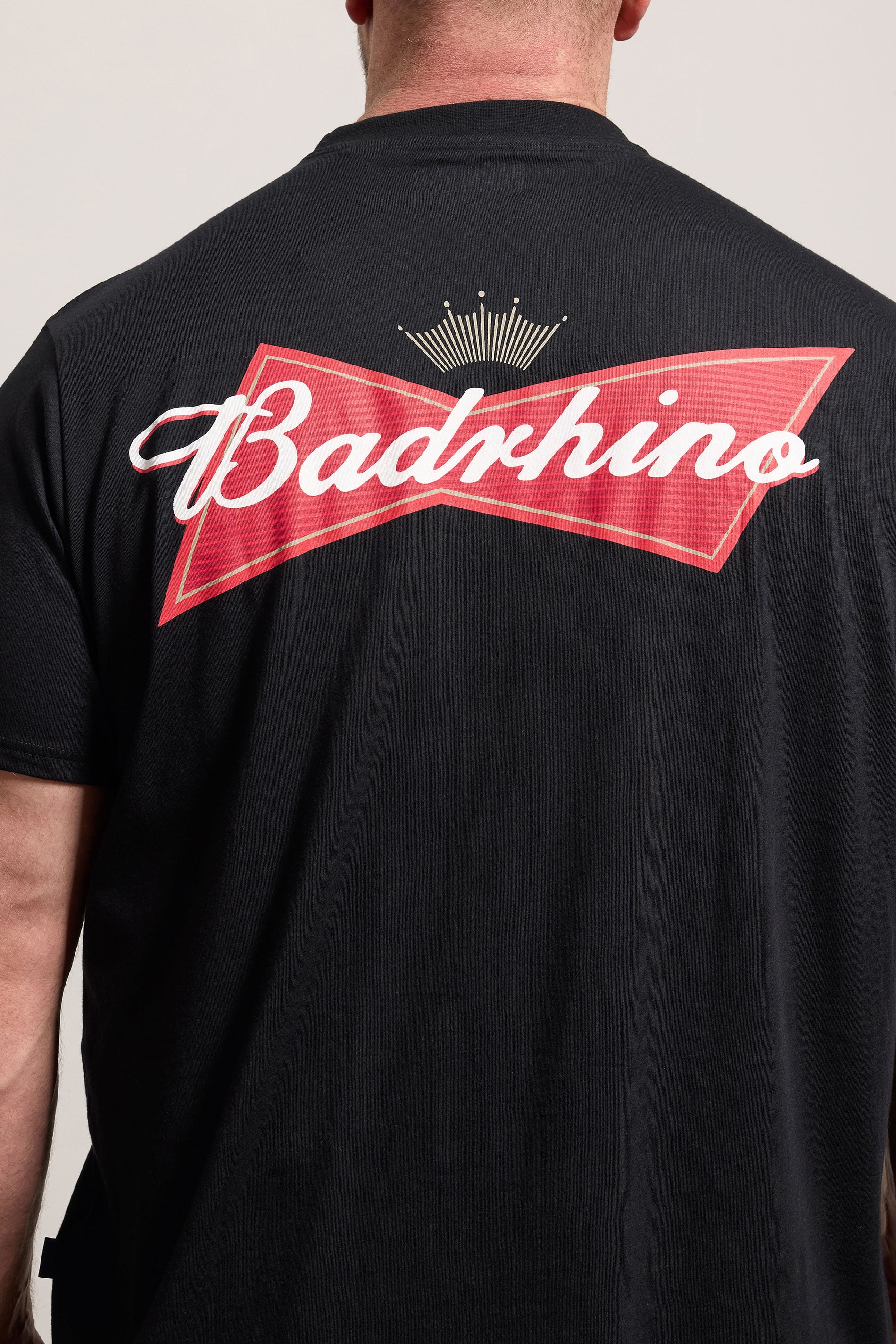 BadRhino Big & Tall Black Beer Graphic T-Shirt | BadRhino 4