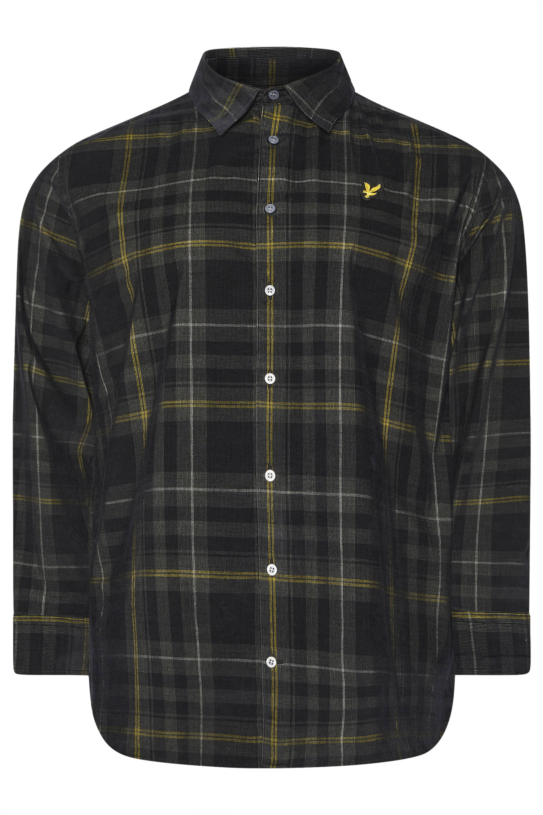 LYLE & SCOTT Big & Tall Black Check Shirt | BadRhino 1