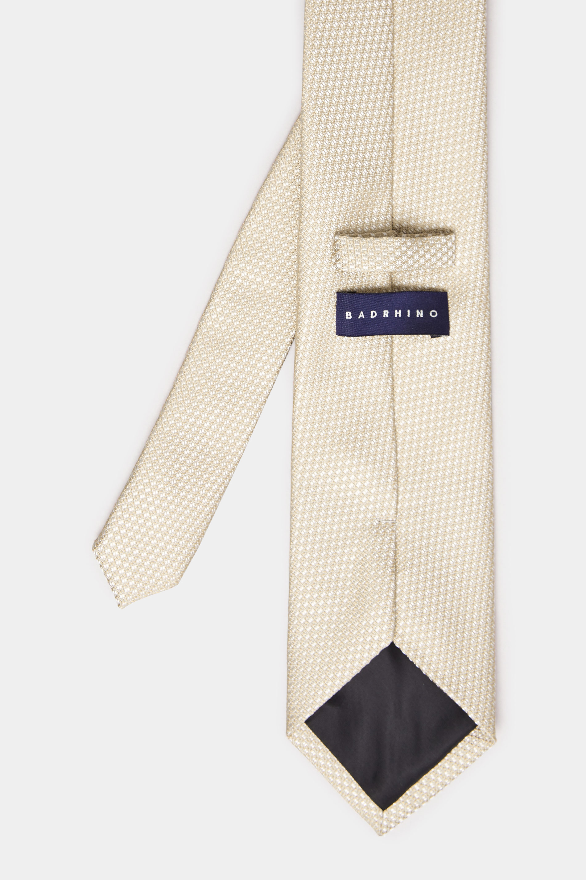 BadRhino Champagne Textured Tie | BadRhino 3
