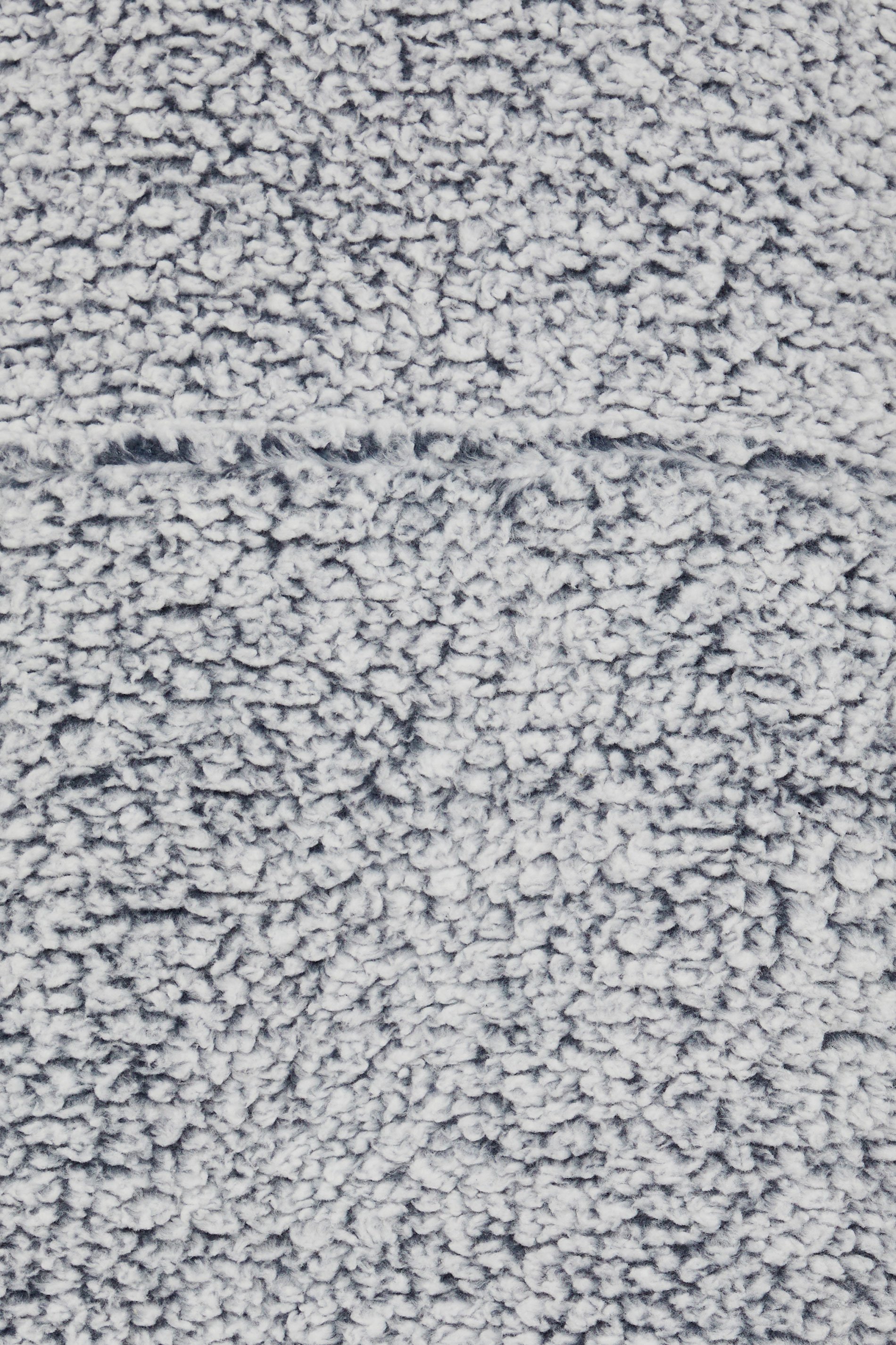 BadRhino Big & Tall Light Grey Fleece Borg Blanket Hoodie | BadRhino 5