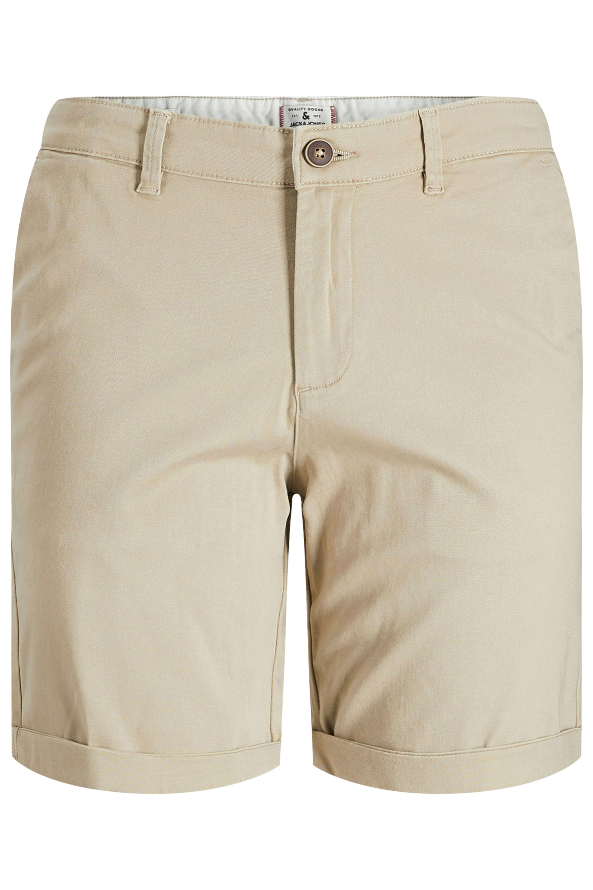 JACK & JONES Big & Tall Crockery Brown Chino Shorts | BadRhino 3