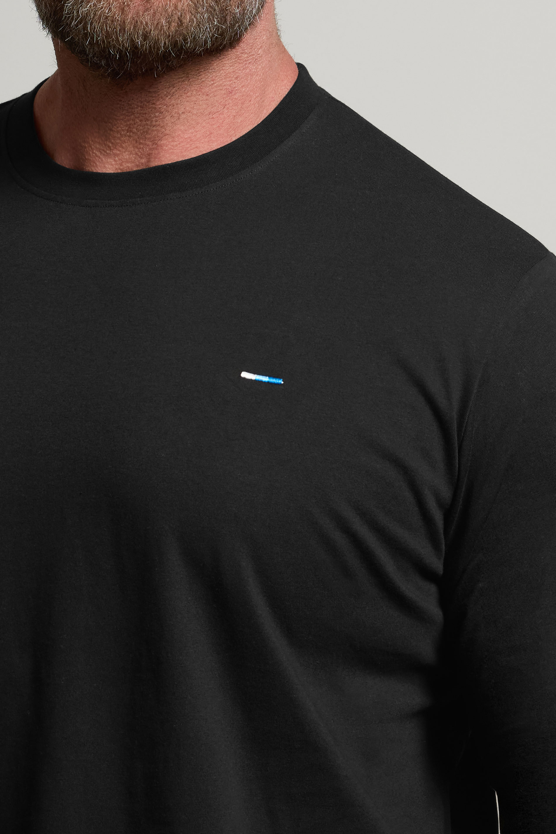 BadRhino Black Plain Long Sleeve T-Shirt | BadRhino 4