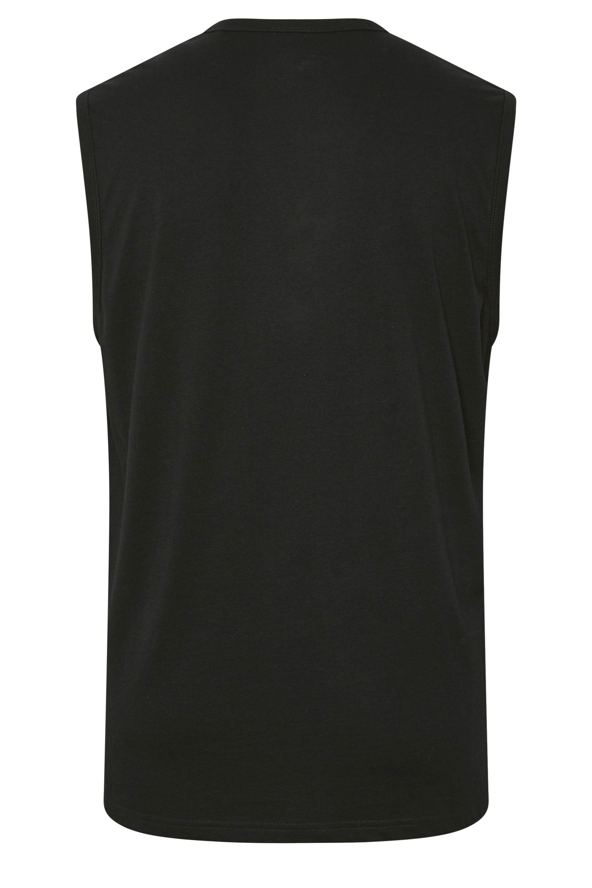 BadRhino Big & Tall Black Japanese Demon Graphic Vest Top | BadRhino 6
