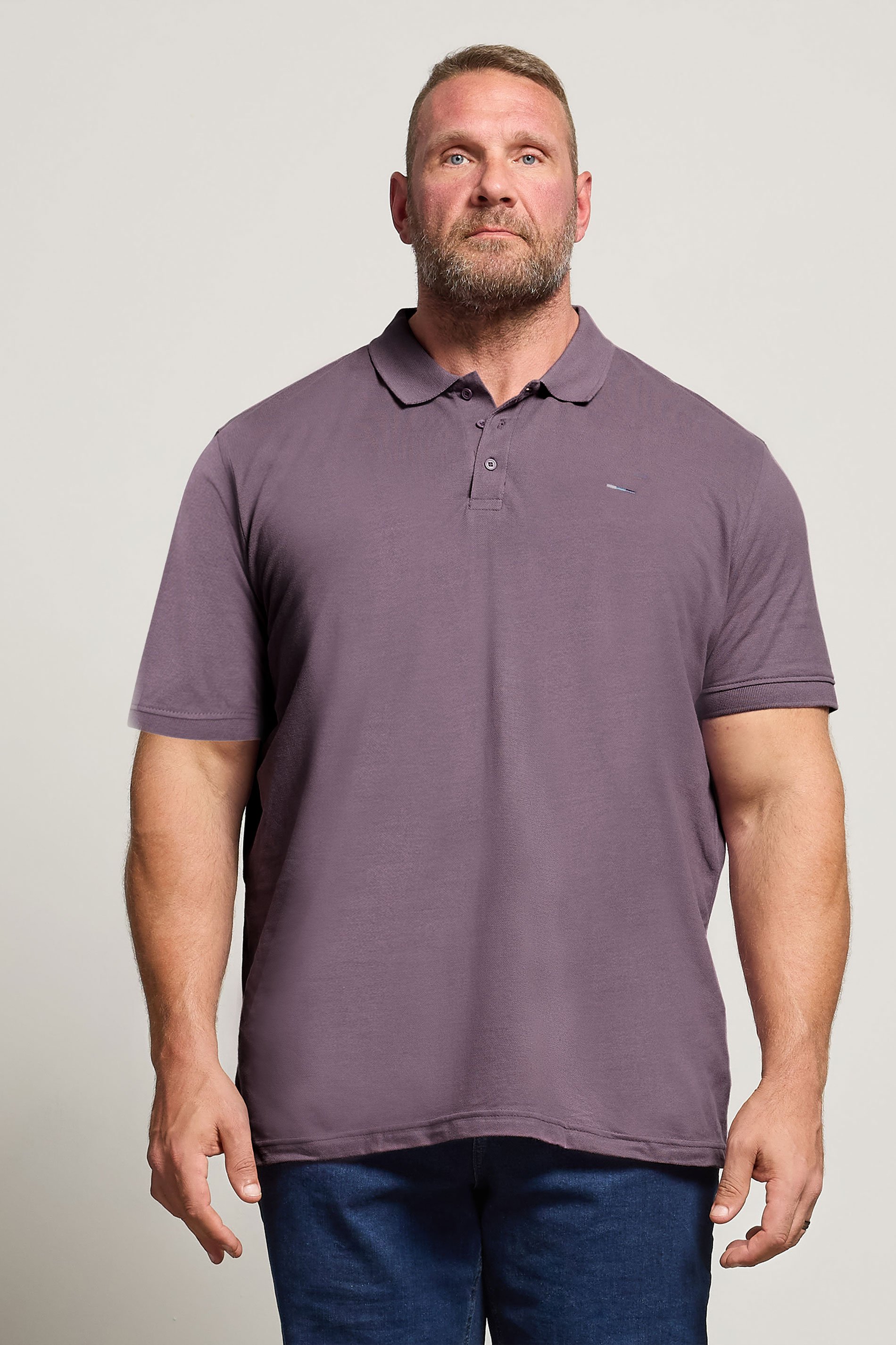 BadRhino Big & Tall Plum Purple Polo Shirt | BadRhino 1