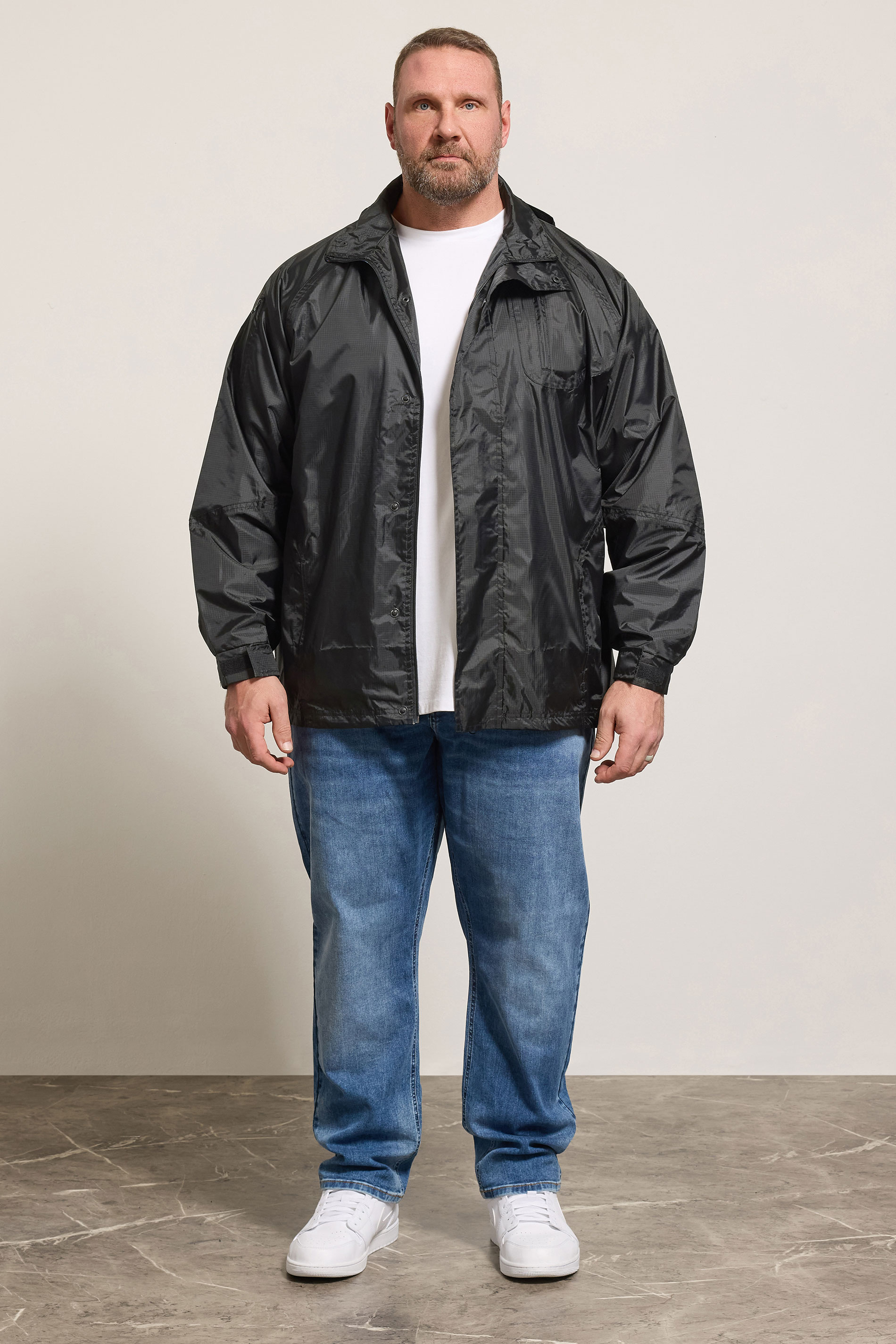 KAM Black Waterproof Jacket | BadRhino 1