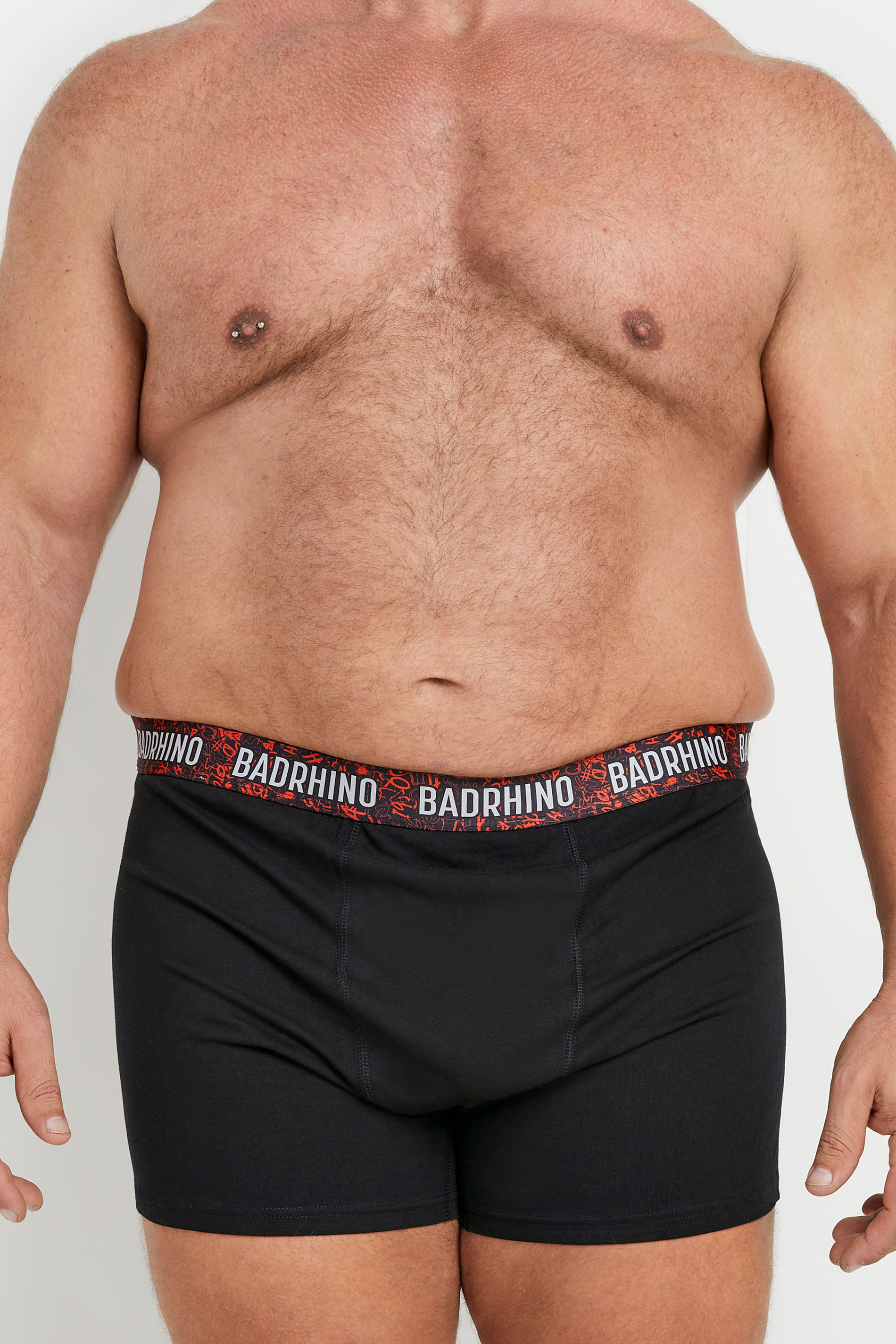 BadRhino Big & Tall 3 PACK Black Graffiti Design Boxers | BadRhino 2