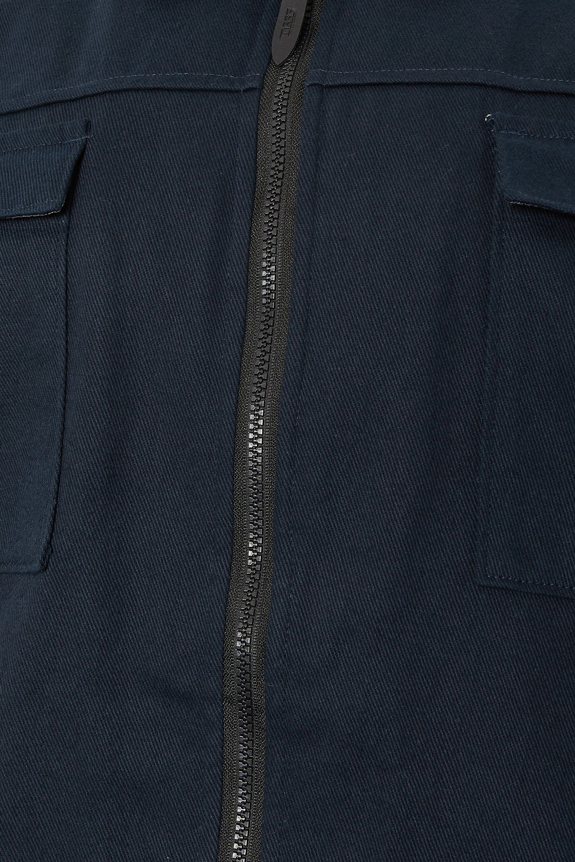 D555 Big & Tall Navy Blue Shacket | BadRhino 5