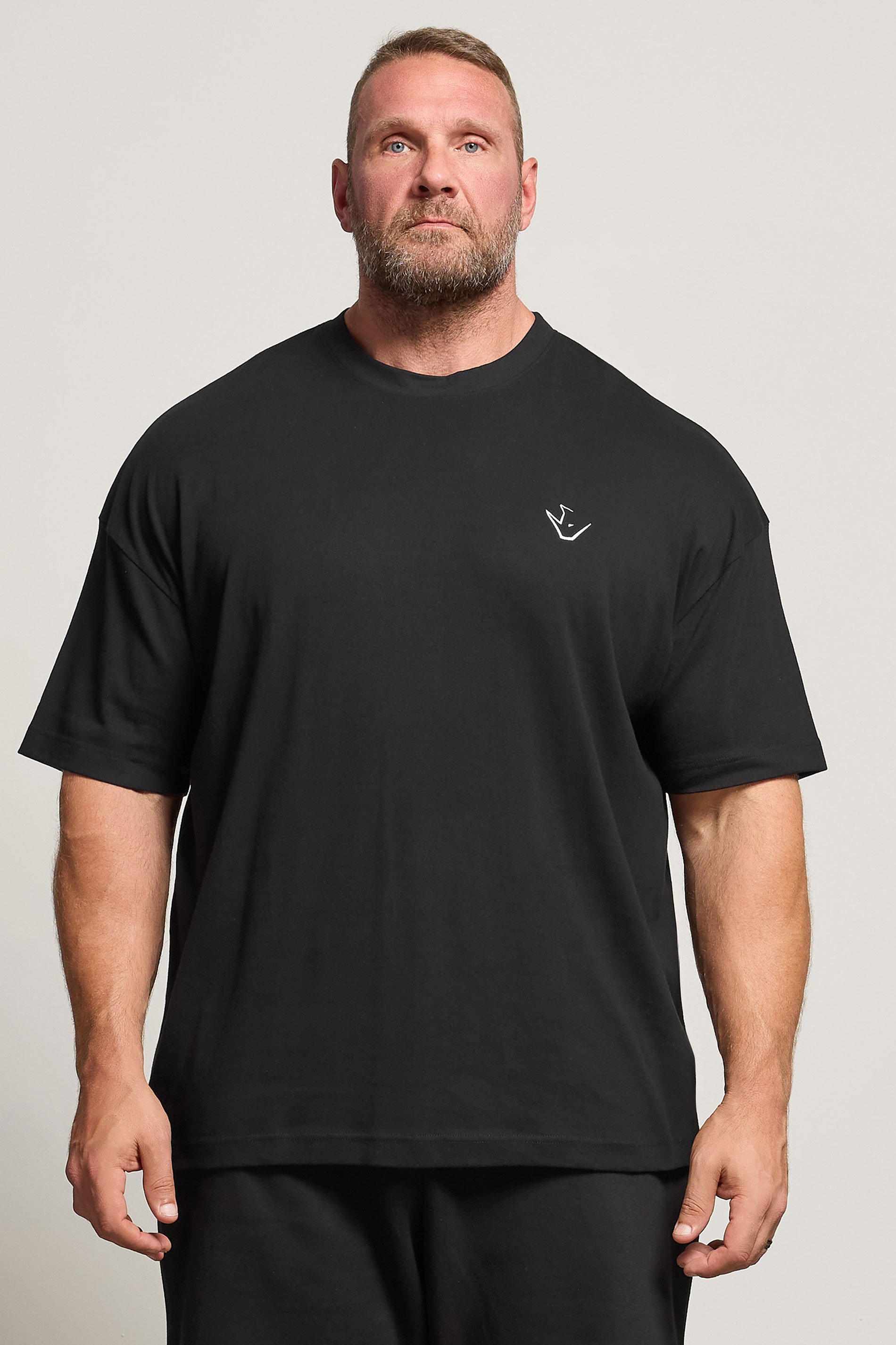 IronRhino Big & Tall Black 'Rest Day' T-Shirt | BadRhino 1