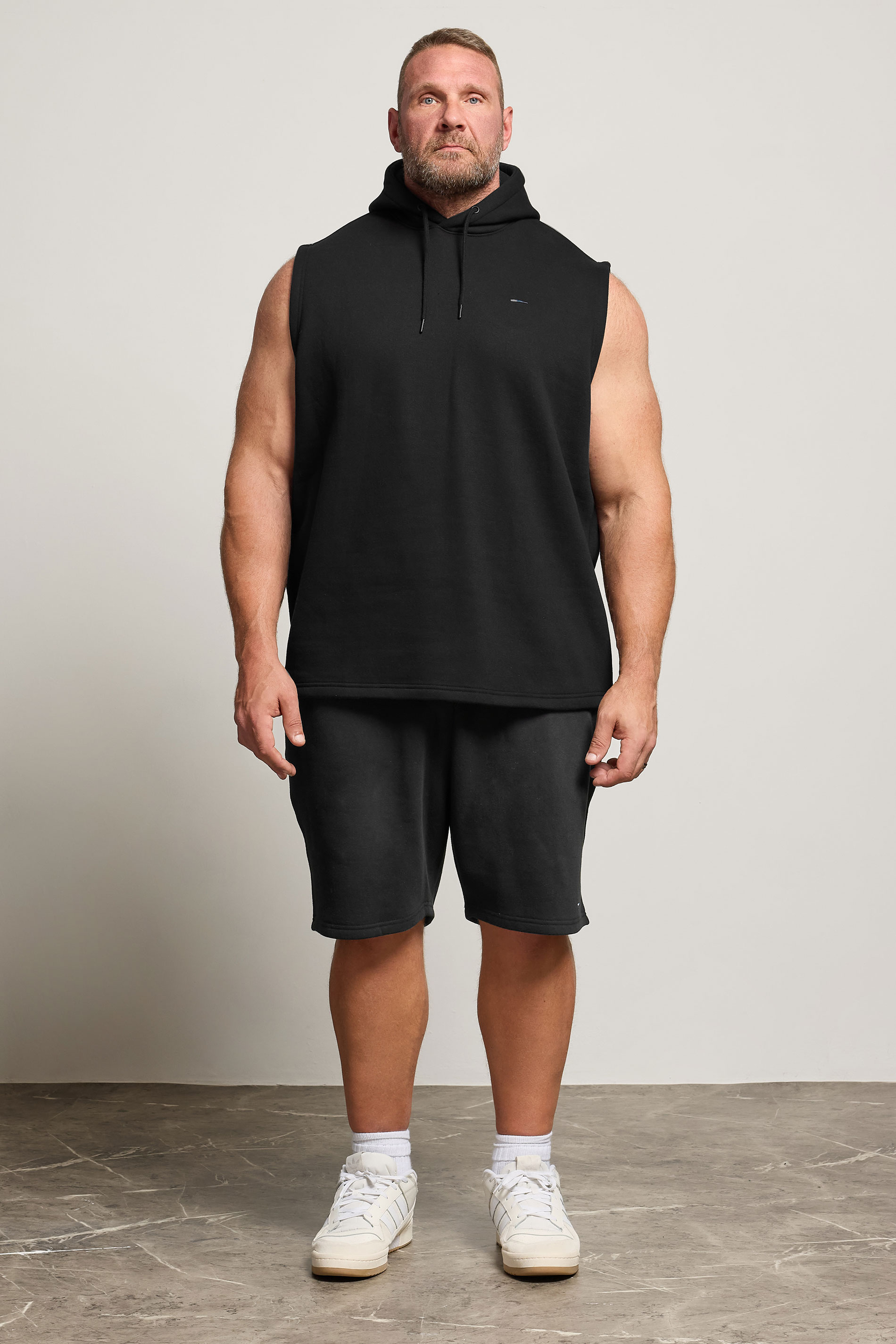 BadRhino Big & Tall Black Jogger Shorts | BadRhino 2