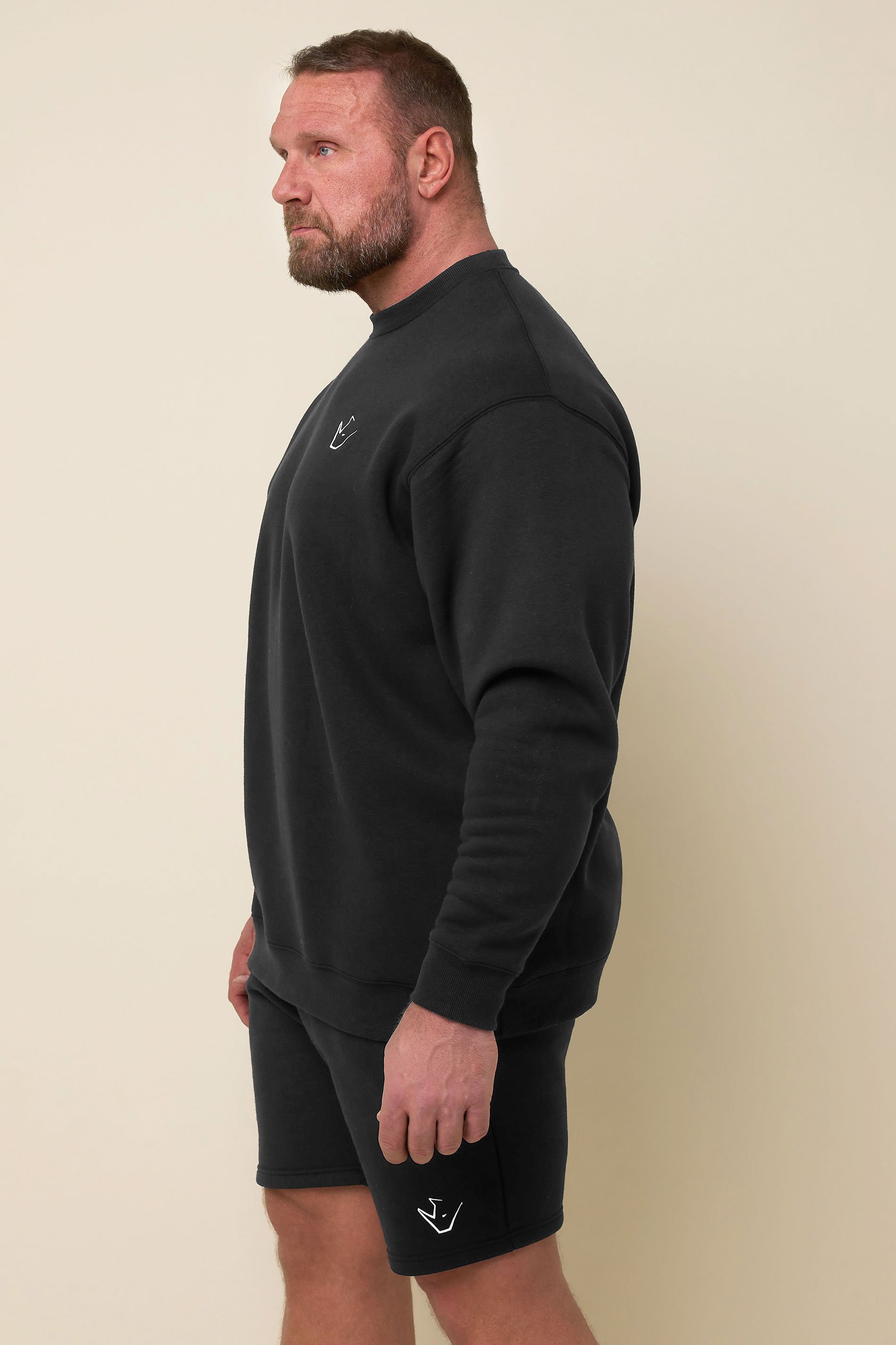 IronRhino Big & Tall Black 'Rest Day' Sweatshirt | BadRhino 5