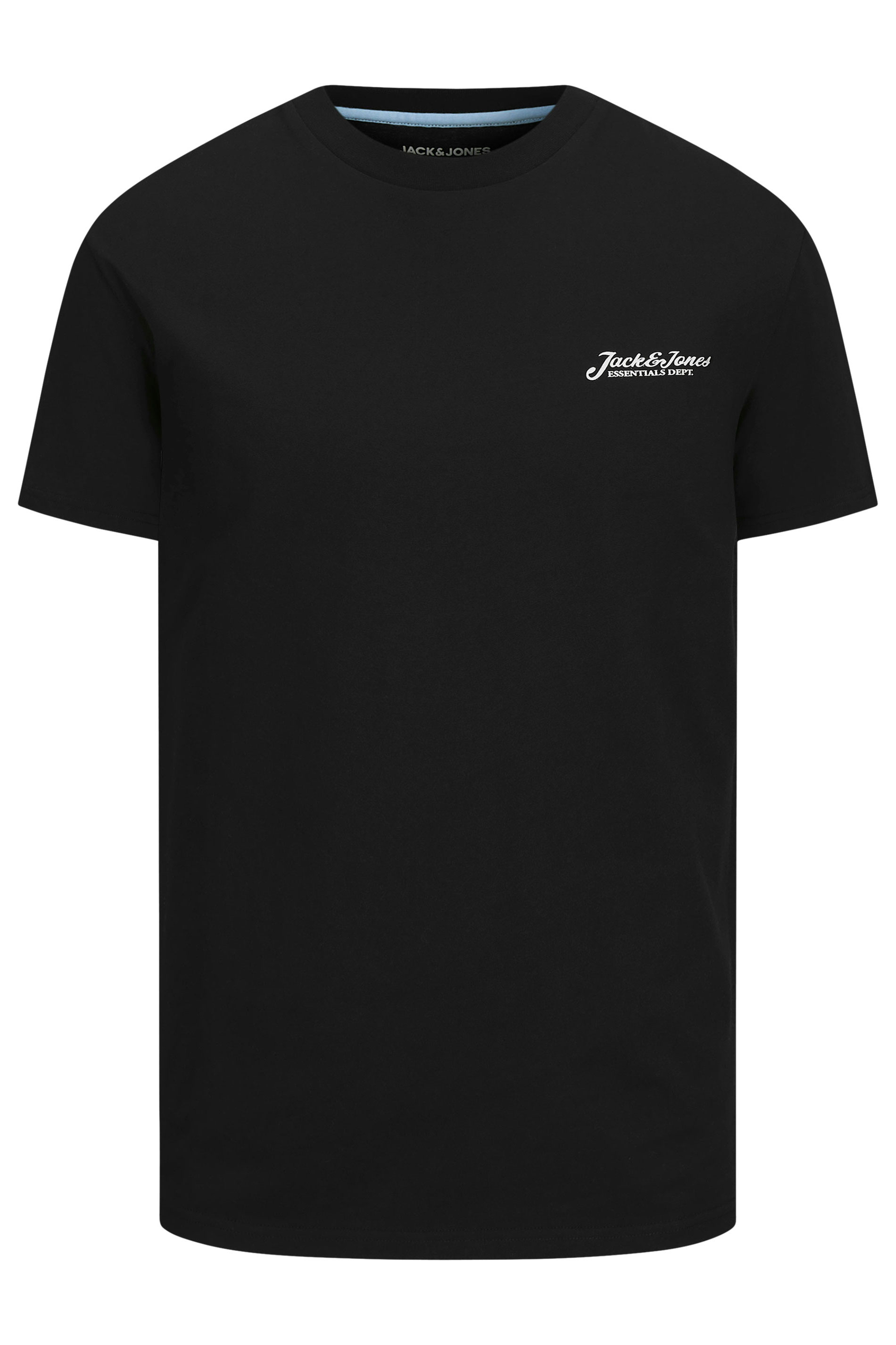 JACK & JONES Big & Tall Black 'Beau' T-Shirt & Short Set | BadRhino 4