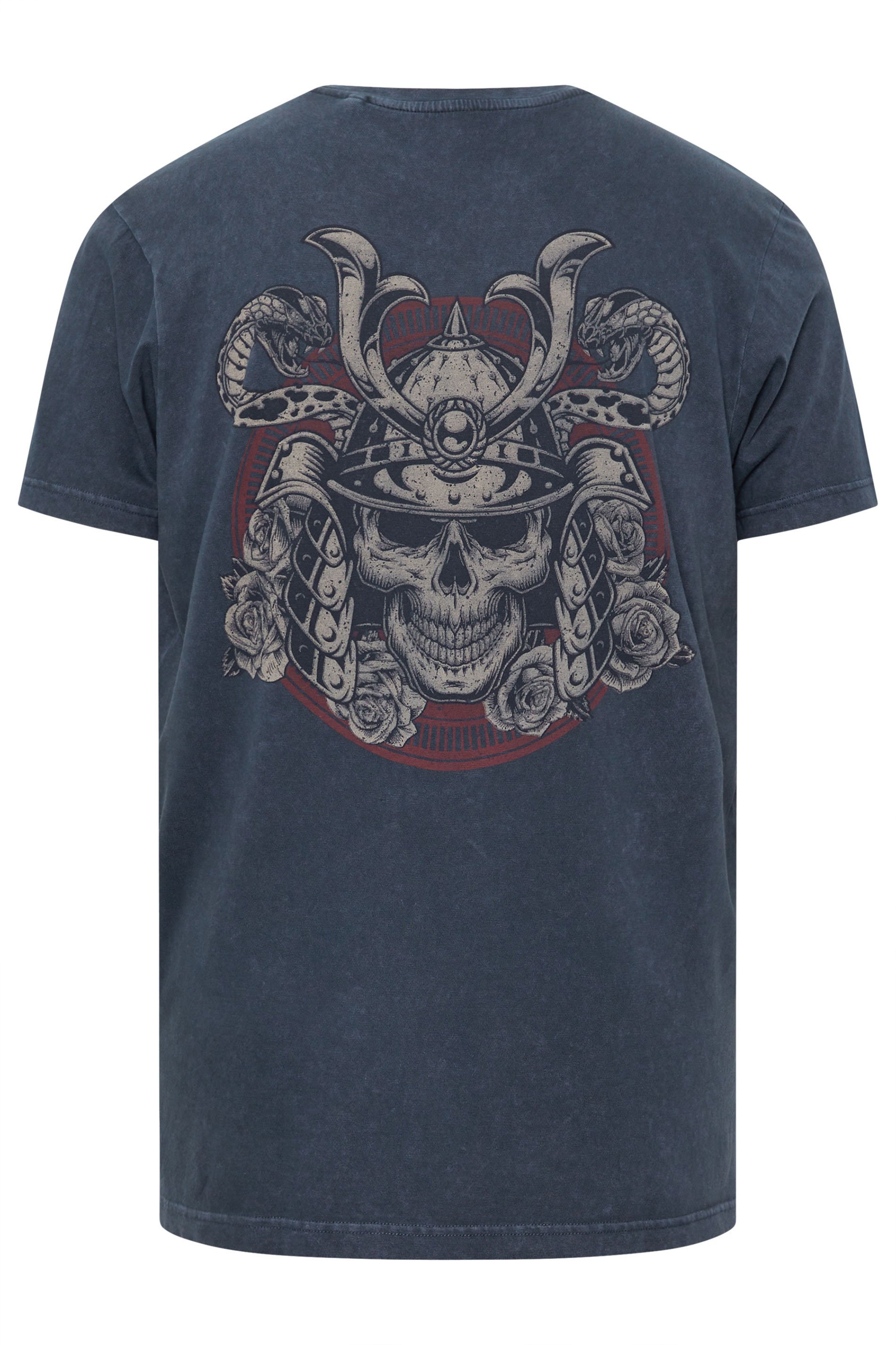 BadRhino Big & Tall Navy Blue 'Legendary Warriors' Print T-Shirt | BadRhino 9