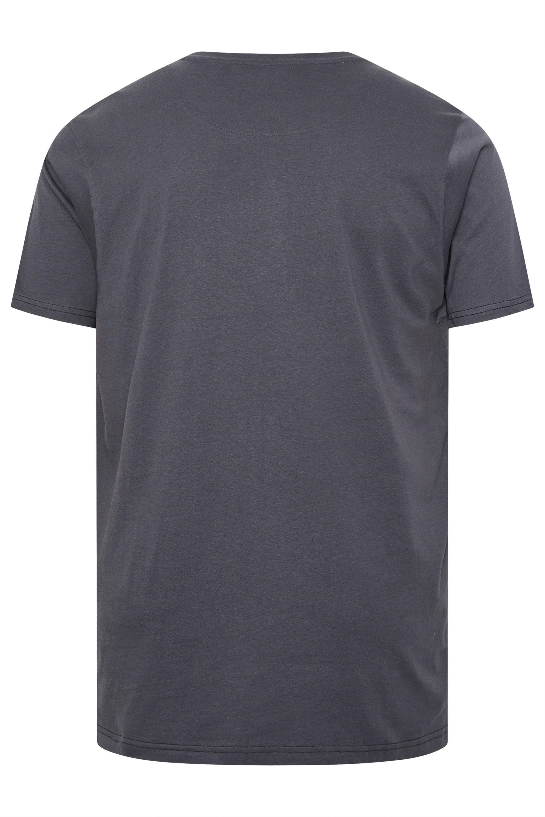 KAM Big & Tall Night Black Bulldog Graphic Print T-Shirt | BadRhino 4