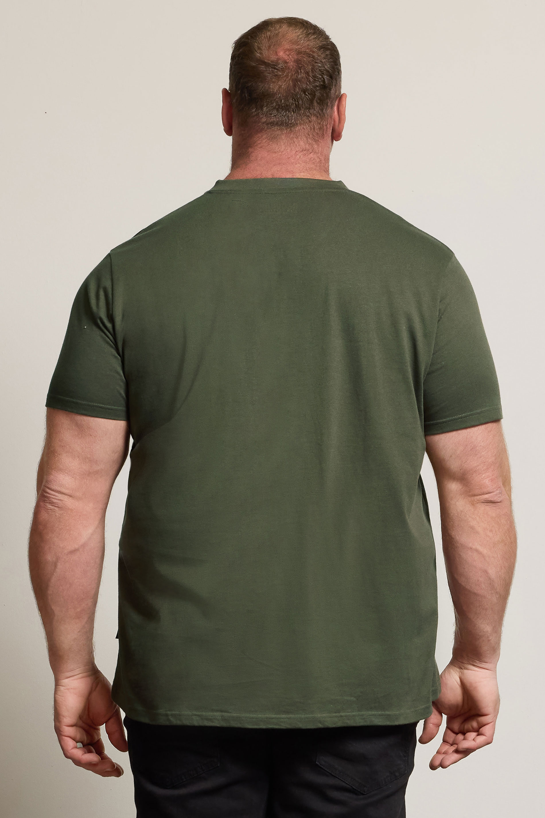 BadRhino Big & Tall Black/Red/Green/Blue/Navy Blue 5 Pack Extra Long V-Neck T-Shirts | BadRhino 4