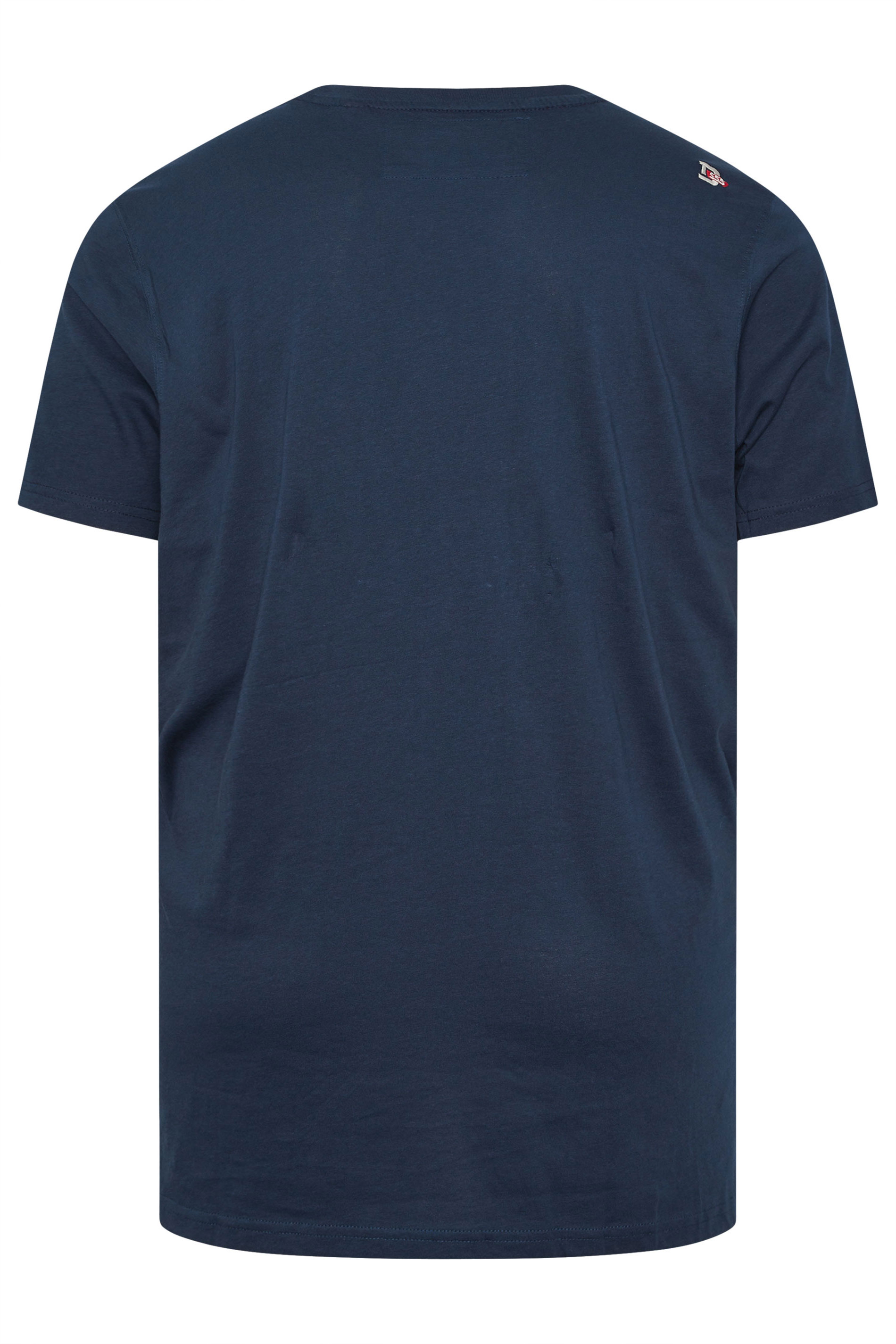 D555 Big & Tall Black 'All Fired Up' Graphic Print T-Shirt | BadRhino 4