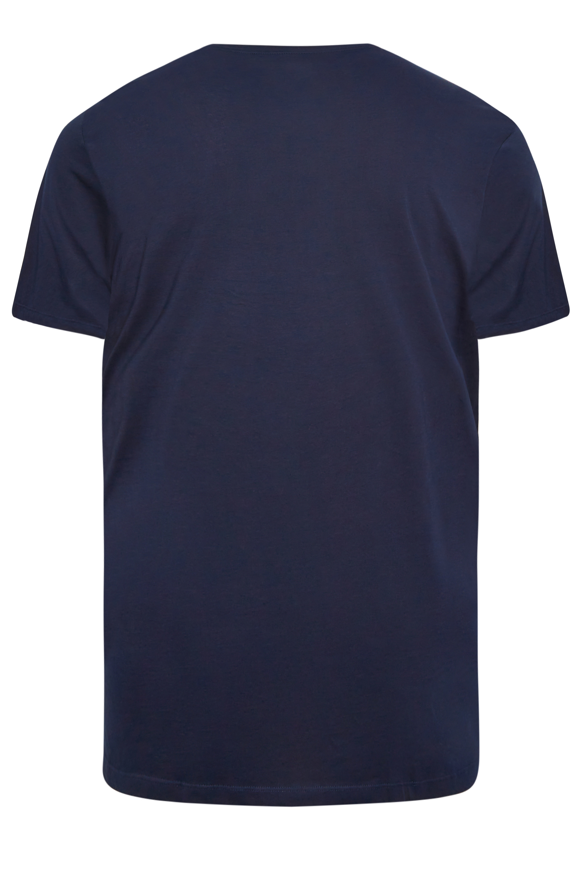 JACK & JONES Big & Tall Navy Blue Printed Logo T-Shirt | BadRhino