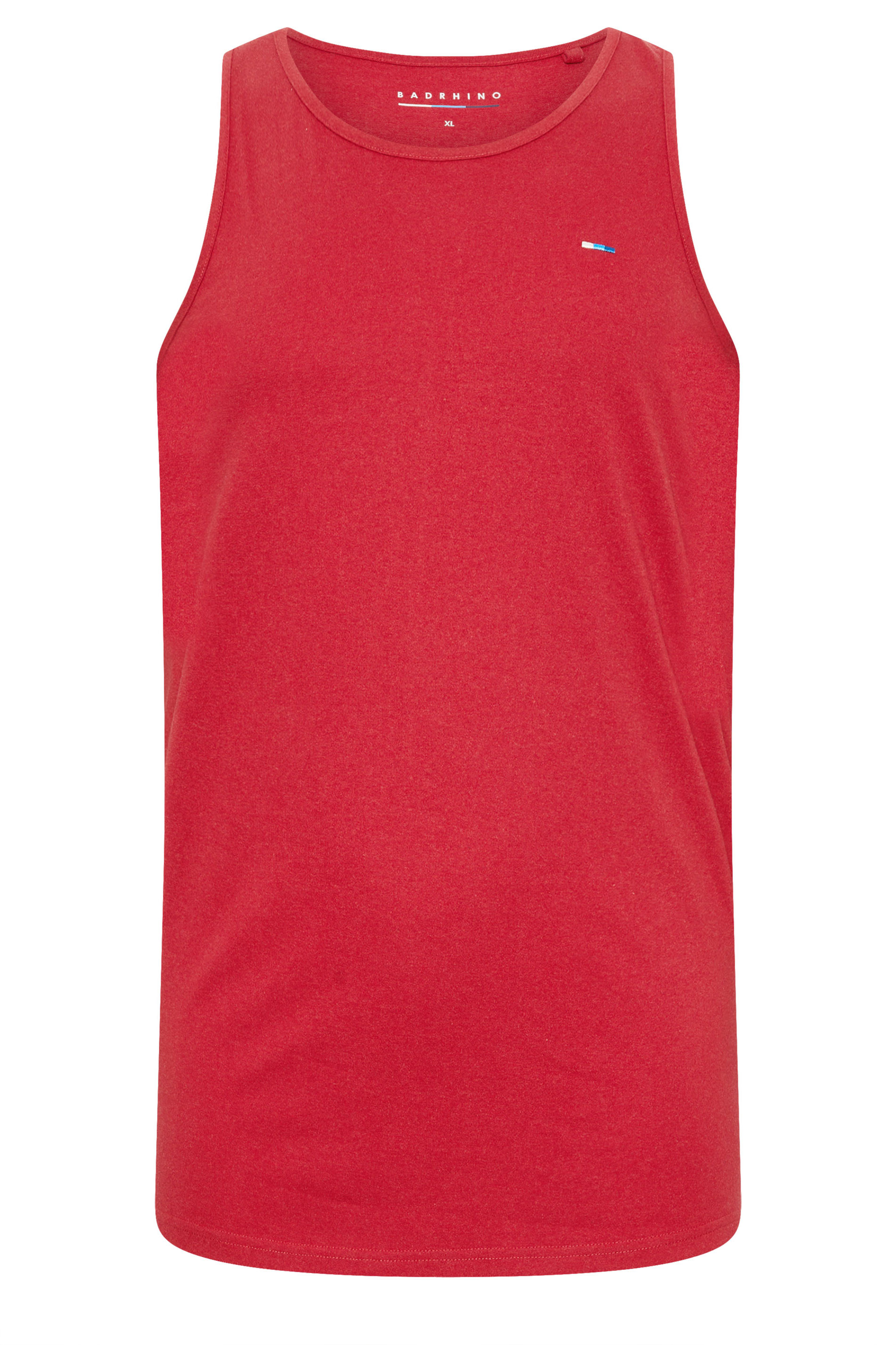 BadRhino Big & Tall Red Cotton Marl Vest | BadRhino 3