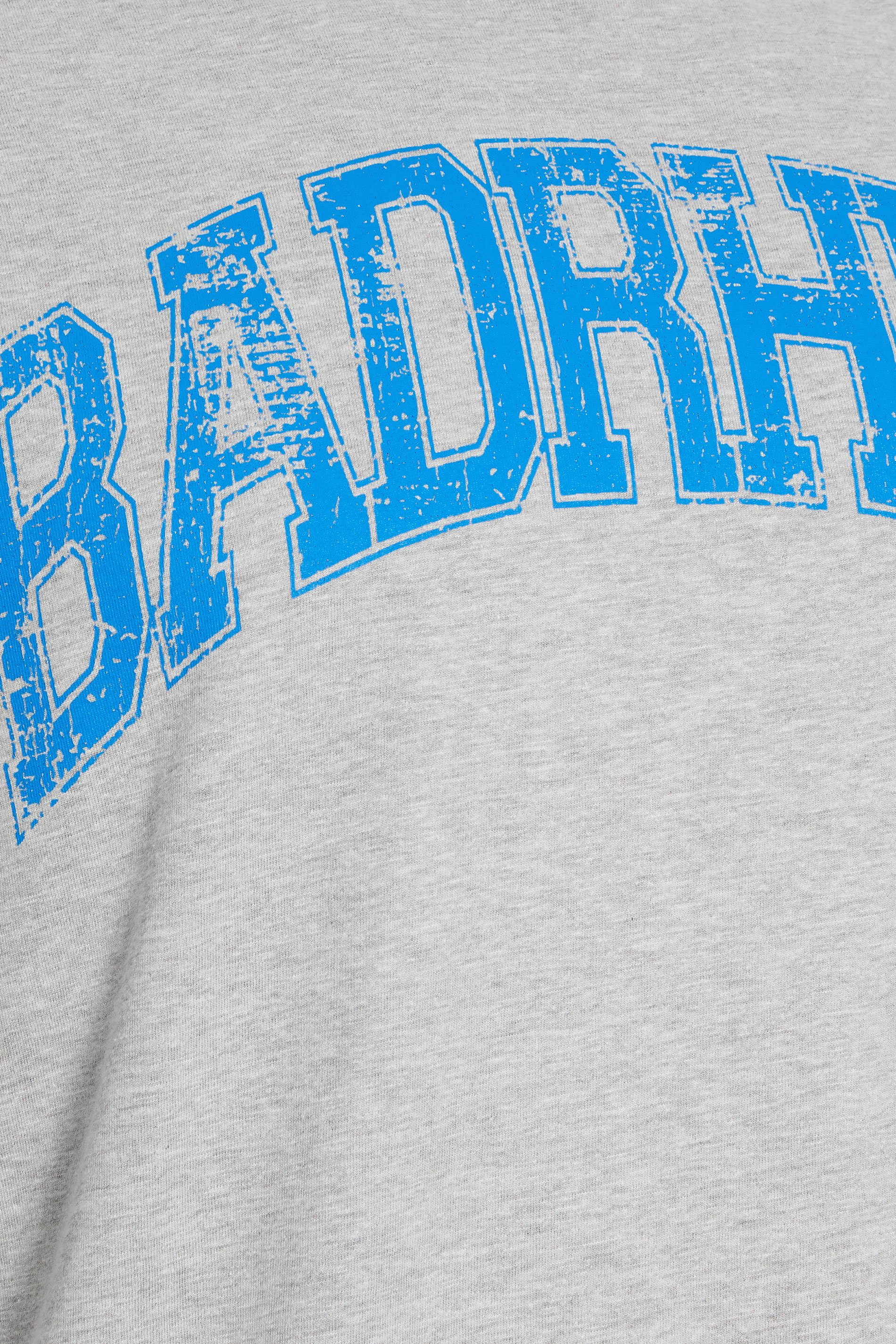 BadRhino Big & Tall Grey Extra Long Distressed Graphic T-Shirt | BadRhino 3