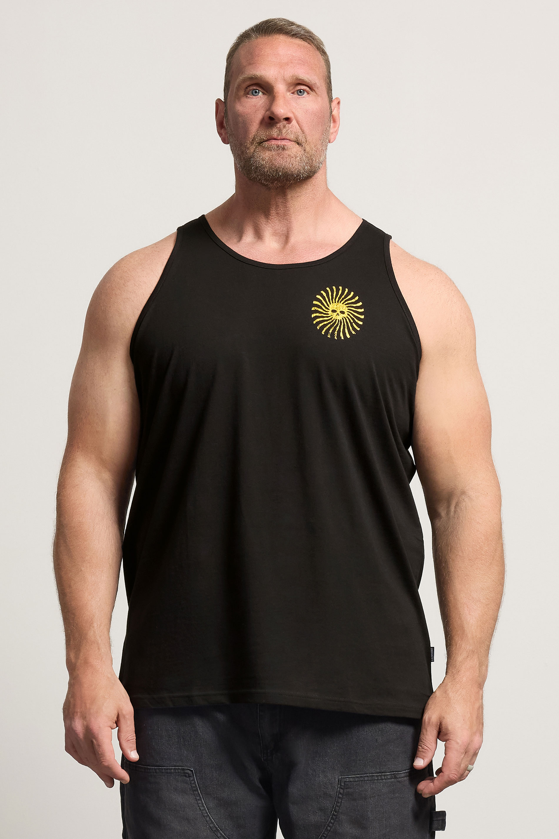 BadRhino Big & Tall Black 'Chasing The Sun'  Vest | BadRhino 1