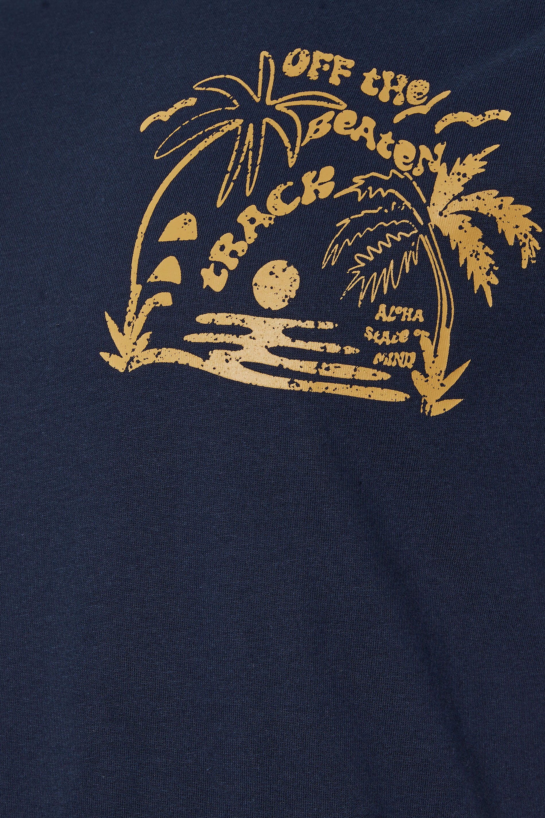 BadRhino Big & Tall Navy Blue 'Chasing Waves' Graphic T-Shirt | BadRhino 8