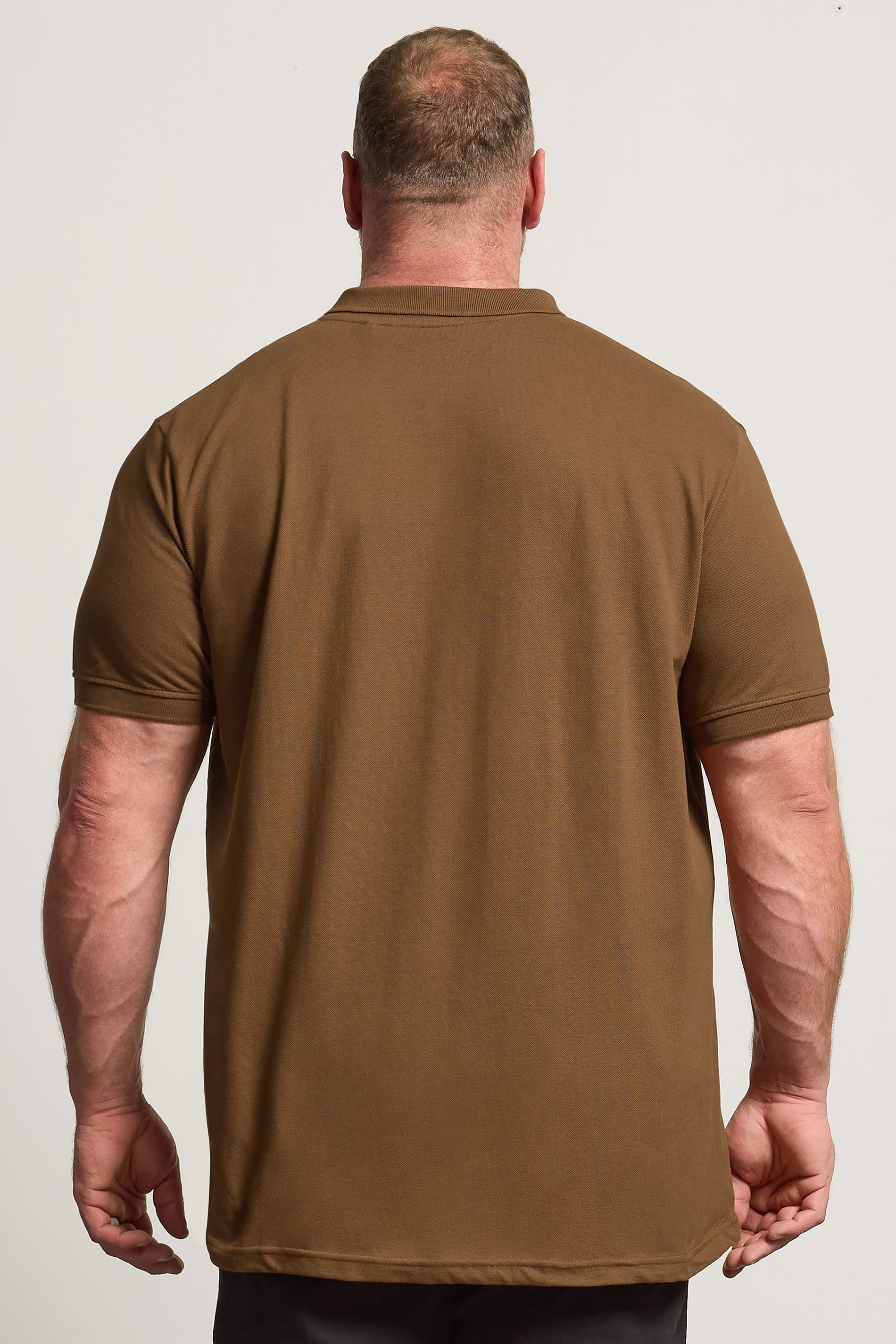 BadRhino Big & Tall Brown Core Polo Shirt | BadRhino 4