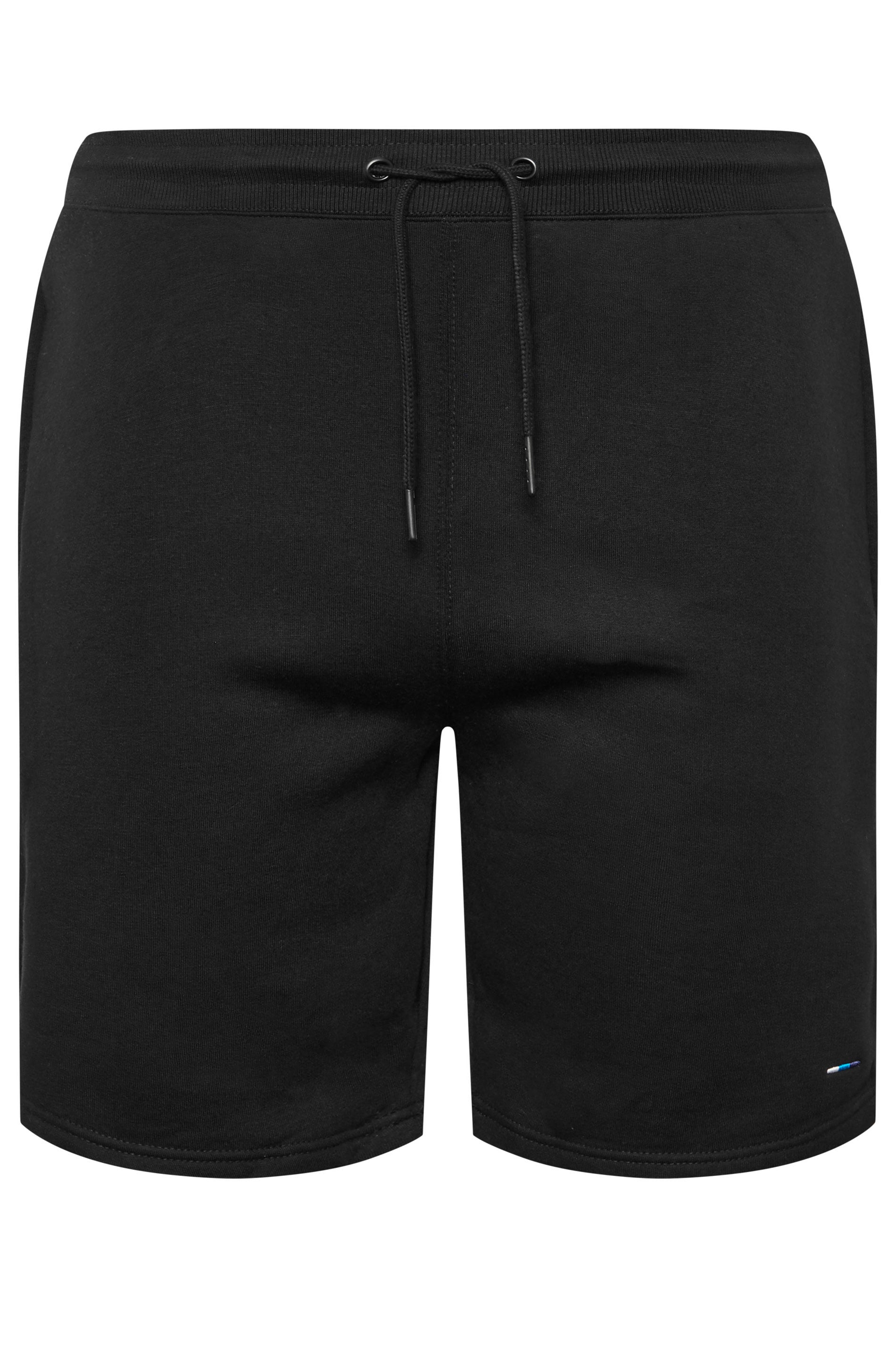 BadRhino Big & Tall Black Zip Pocket Jogger Shorts | BadRhino 5