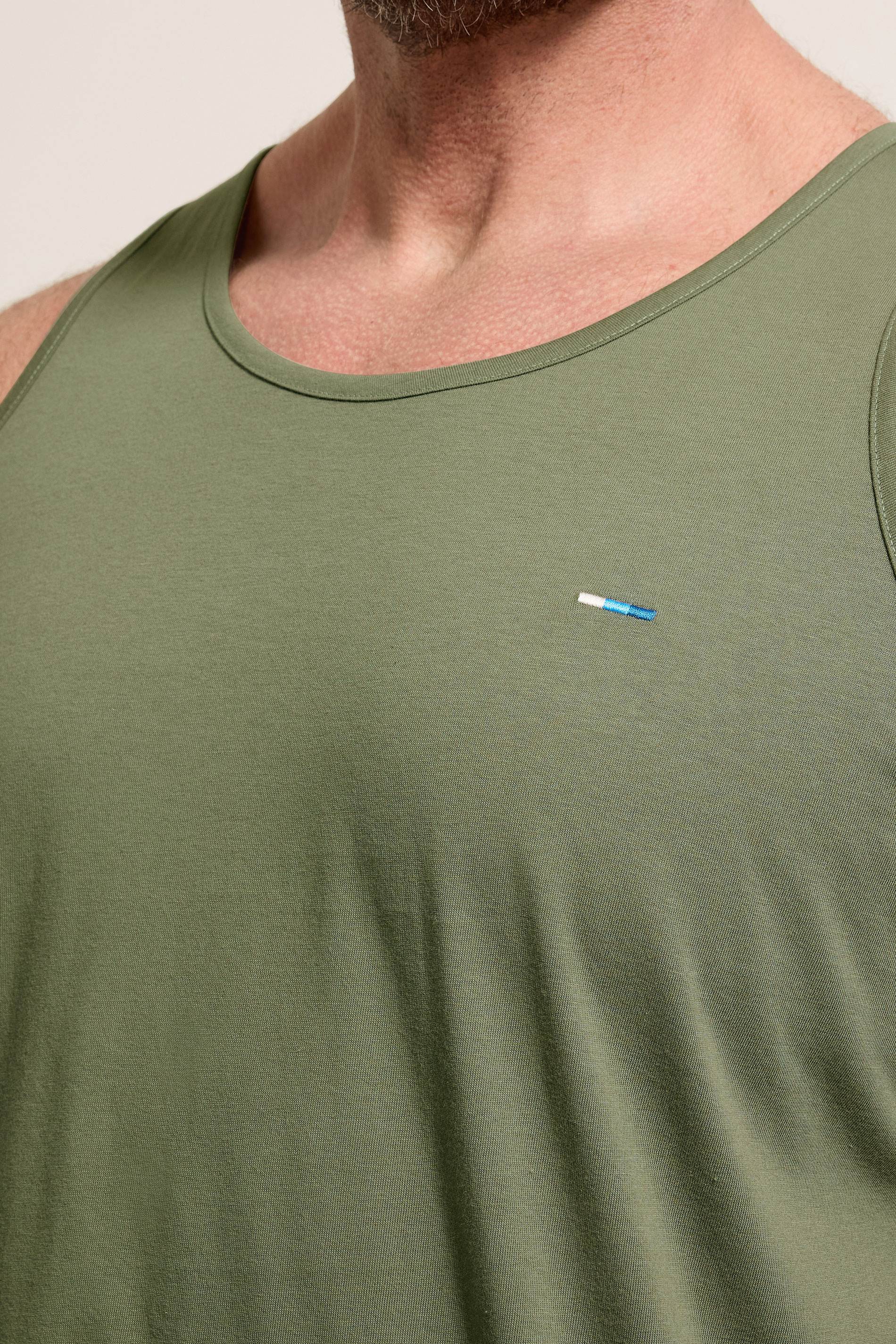 BadRhino Big & Tall 3 PACK Green/Blue/Brown Plain Vest Tops | BadRhino 7