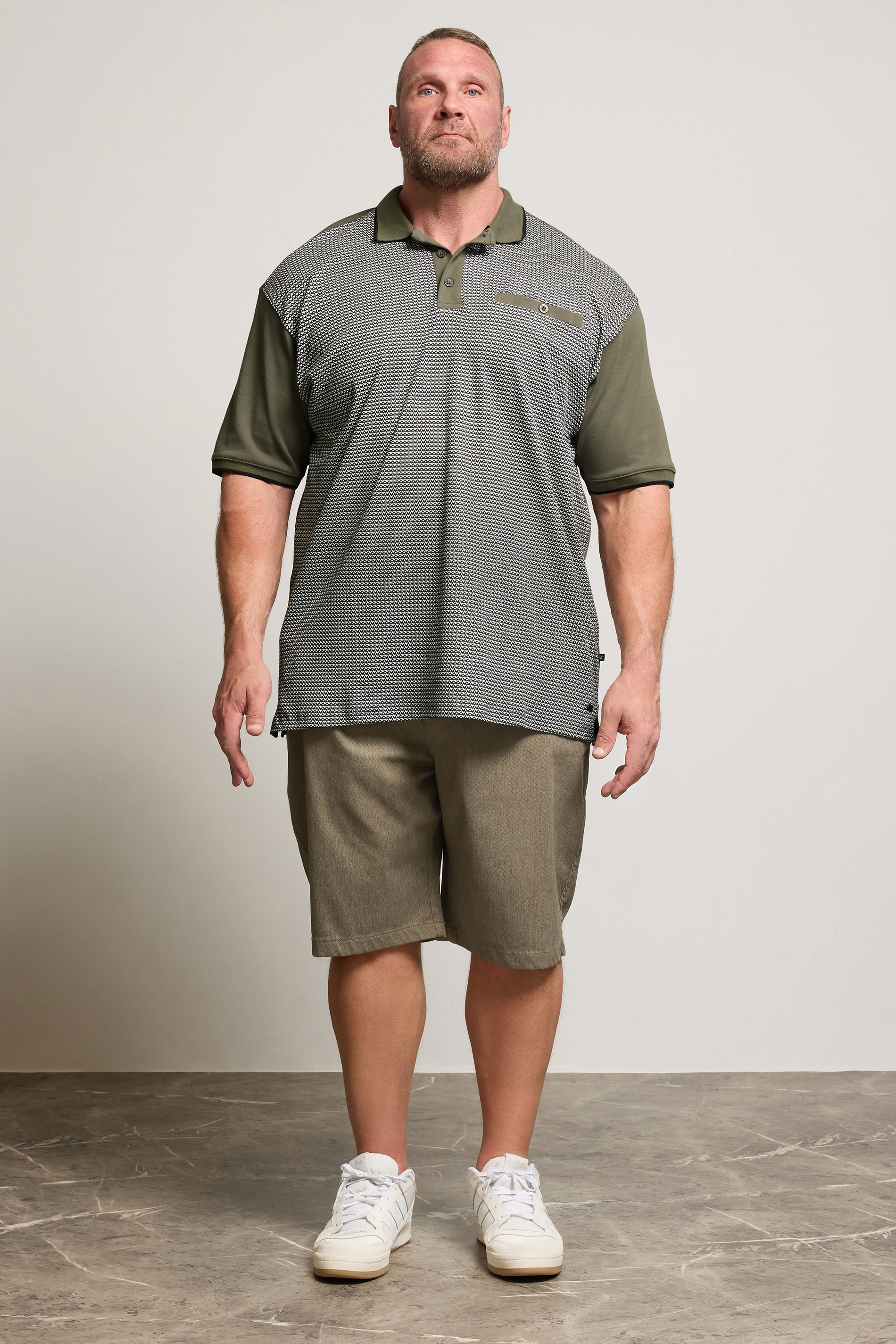 KAM Big & Tall Natural Brown Smart Stretch Shorts | BadRhino 2