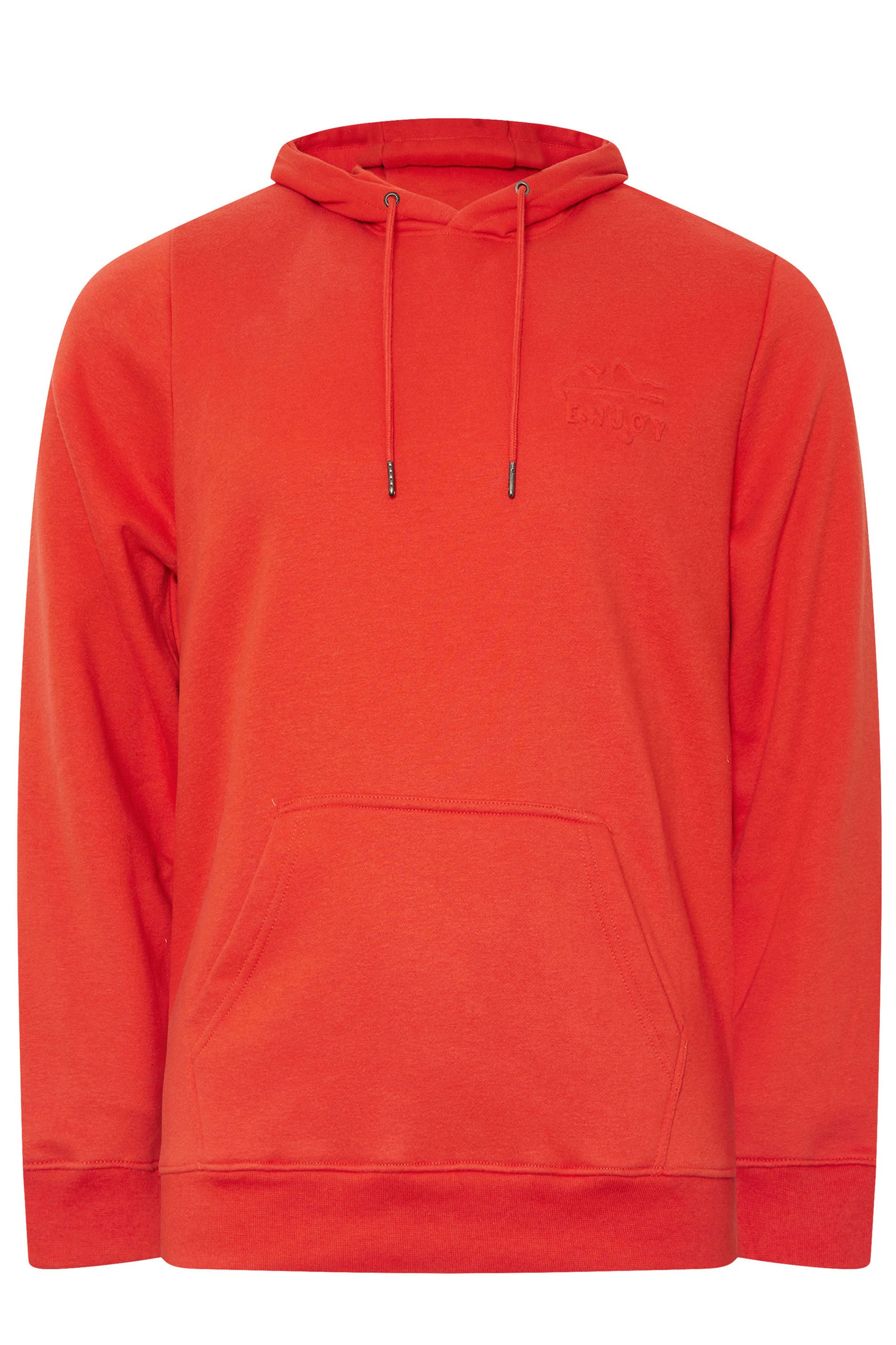 BLEND Big & Tall Red Embossed Hoodie | BadRhino 3