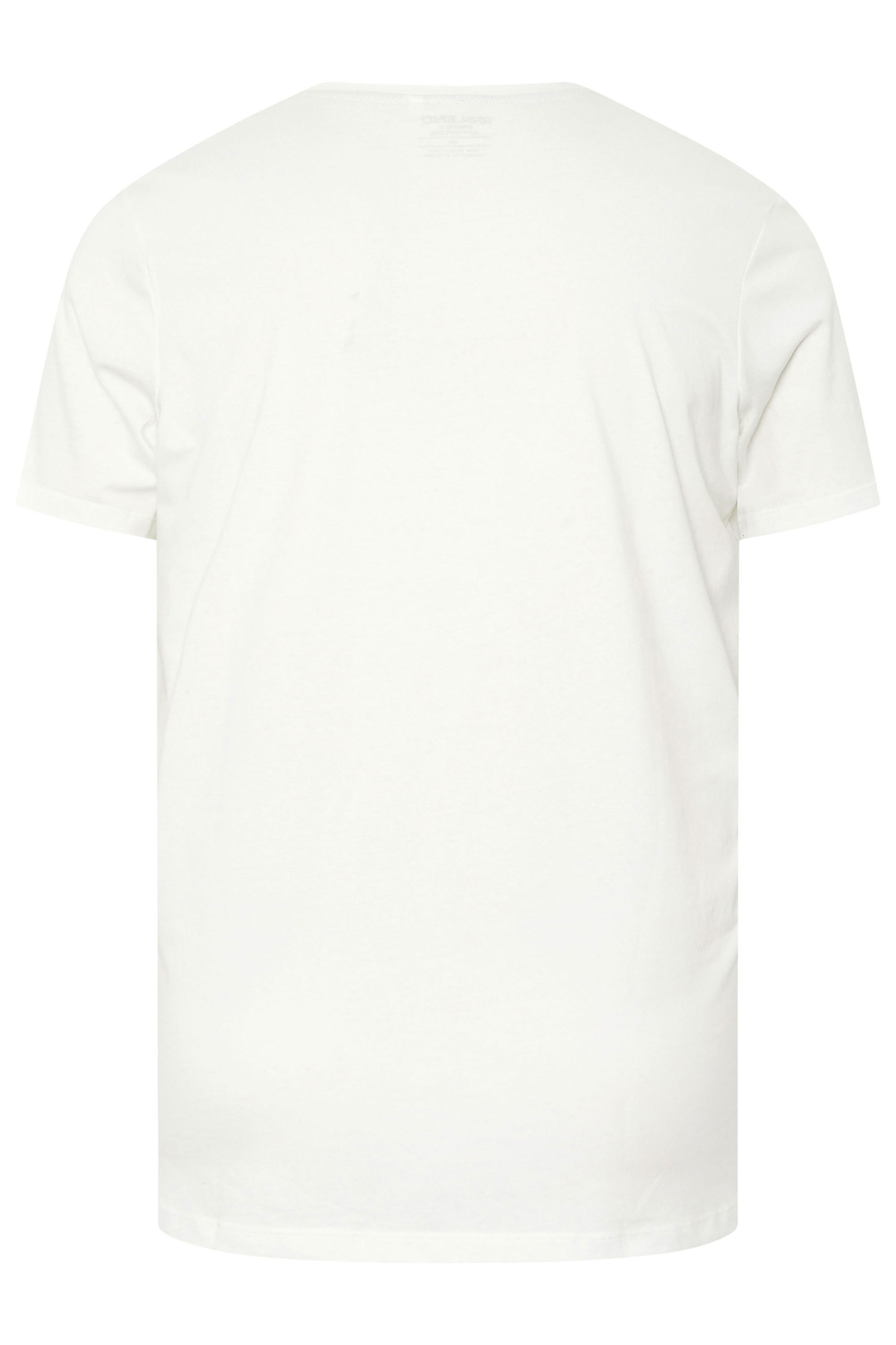 BLEND Big & Tall White Hedgehog Graphic Short Sleeve T-Shirt | BadRhino 4