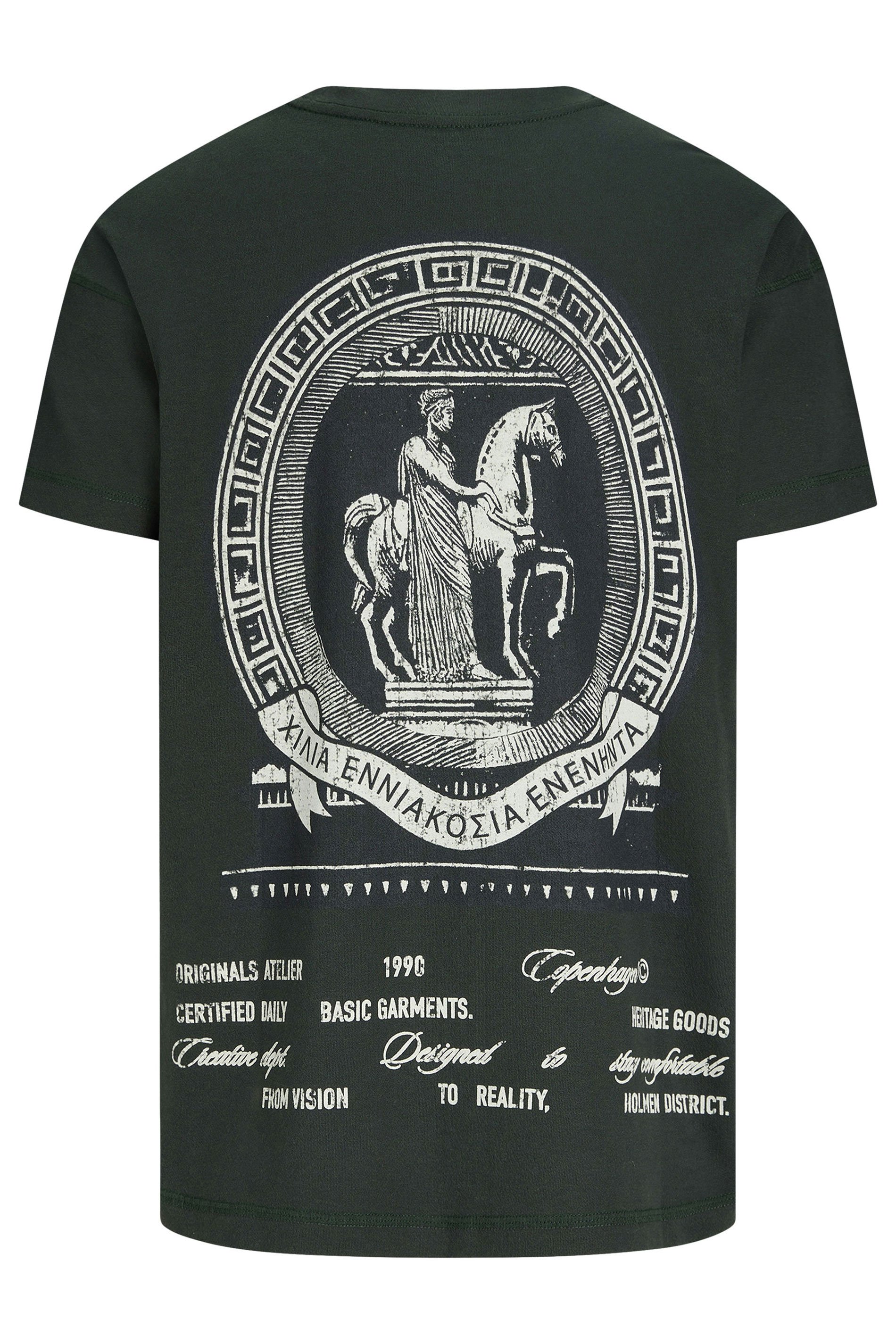 JACK & JONES Big & Tall Green Back Print T-Shirt | BadRhino 2